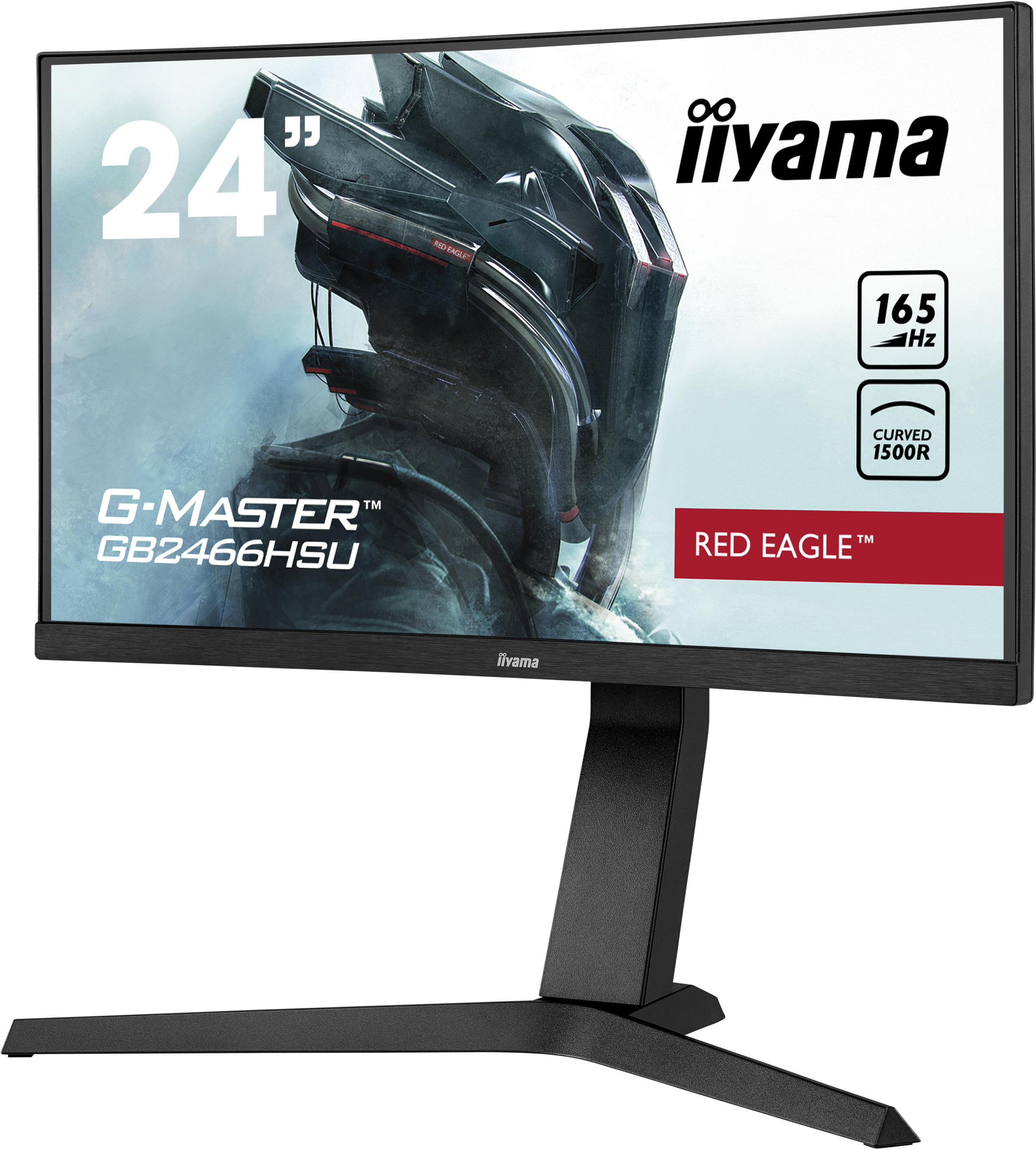 Iiyama G-MASTER GB2466HSU-B1  RED EAGLE | 24" | 165Hz | Curved Gaming Monitor