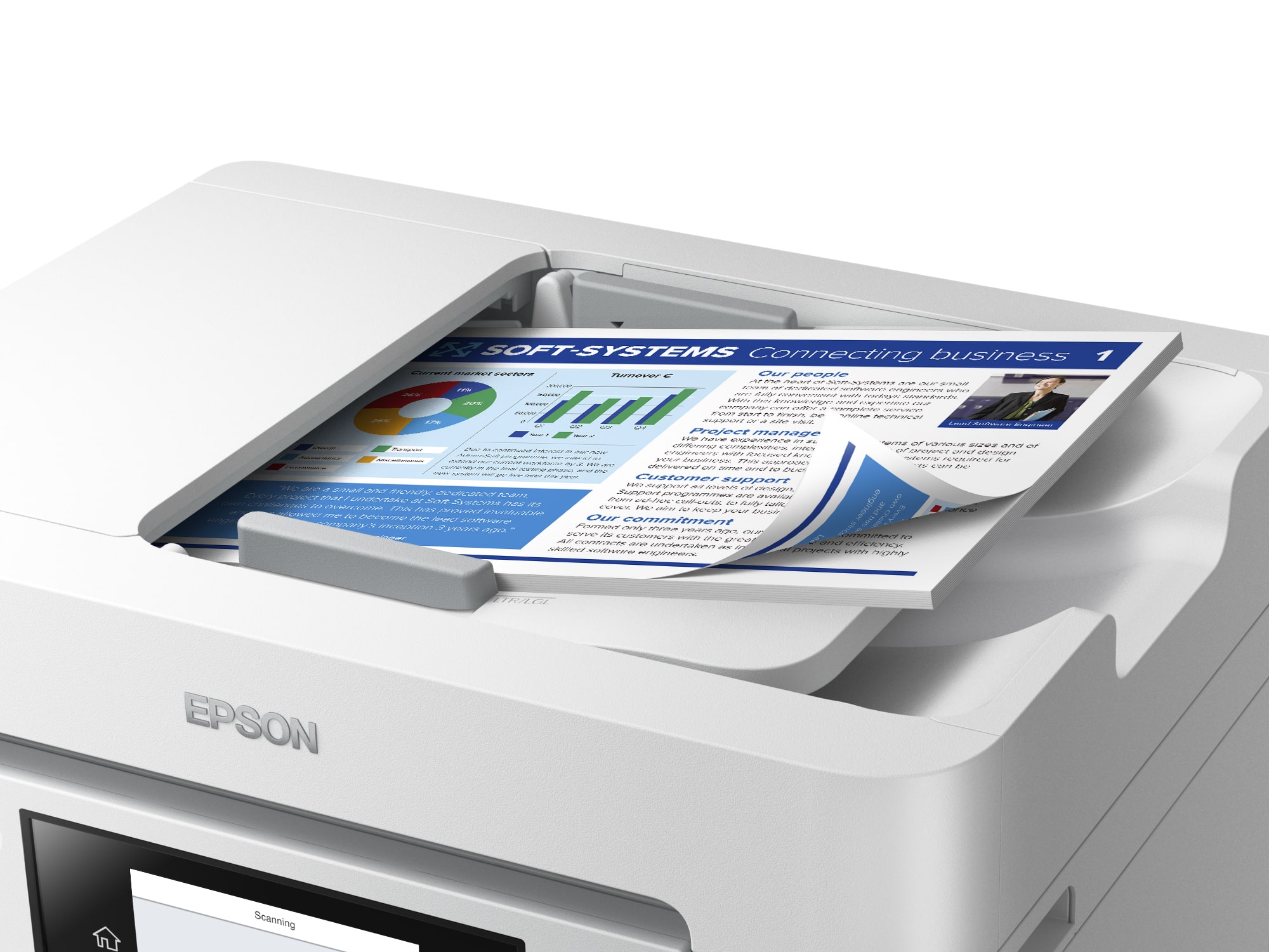 Epson Multifunktionsdrucker Tinte Farbe WorkForce Pro WF-C4810DTWF