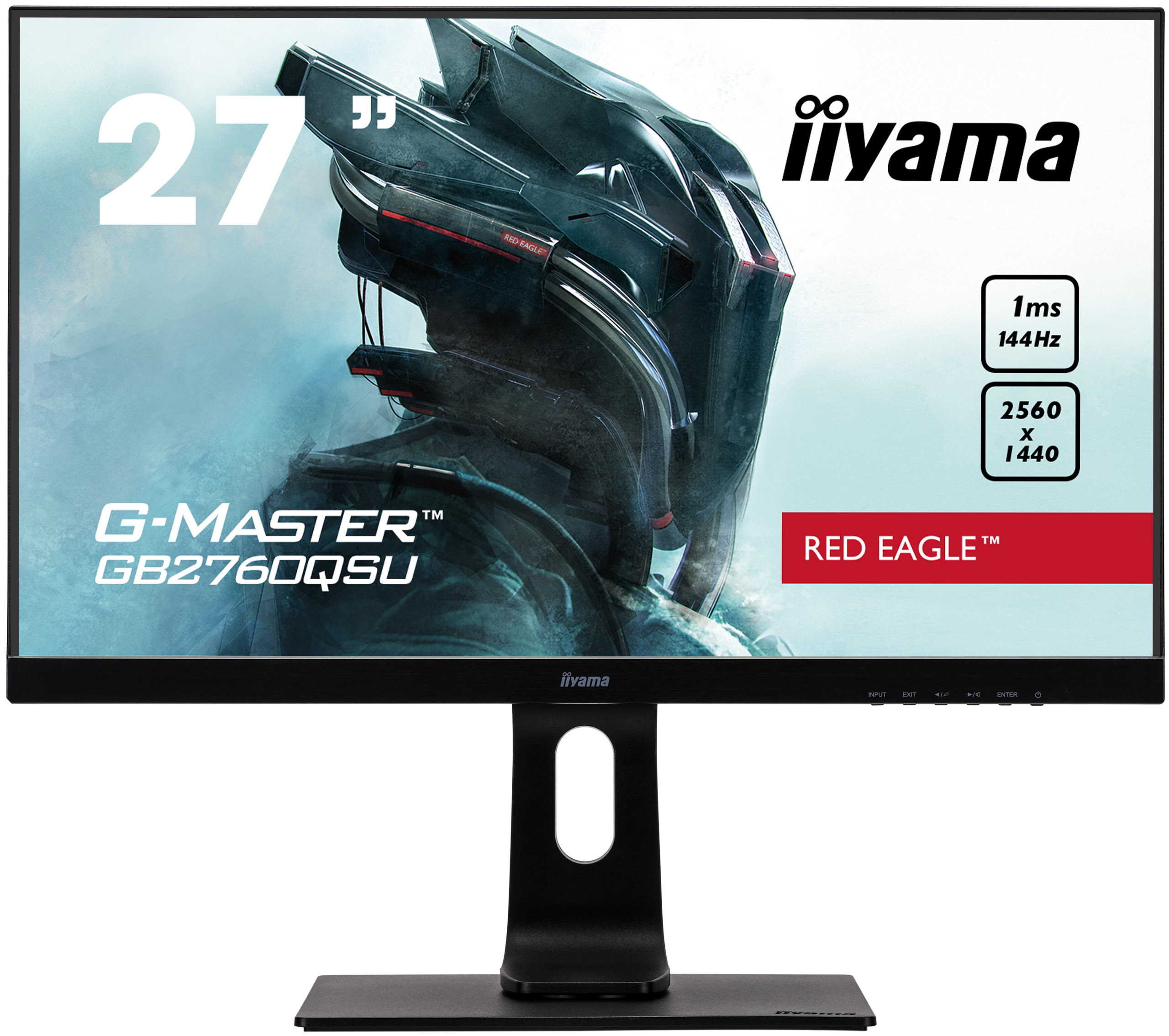 Iiyama G-MASTER GB2760QSU-B1 RED EAGLE | 27" | 144Hz | WQHD | Gaming Monitor