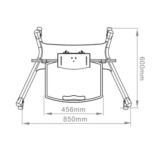 HAGOR HP Twin Stand 8209 | 32"-55" | 600x400 | 50KG | Black | Standsystem