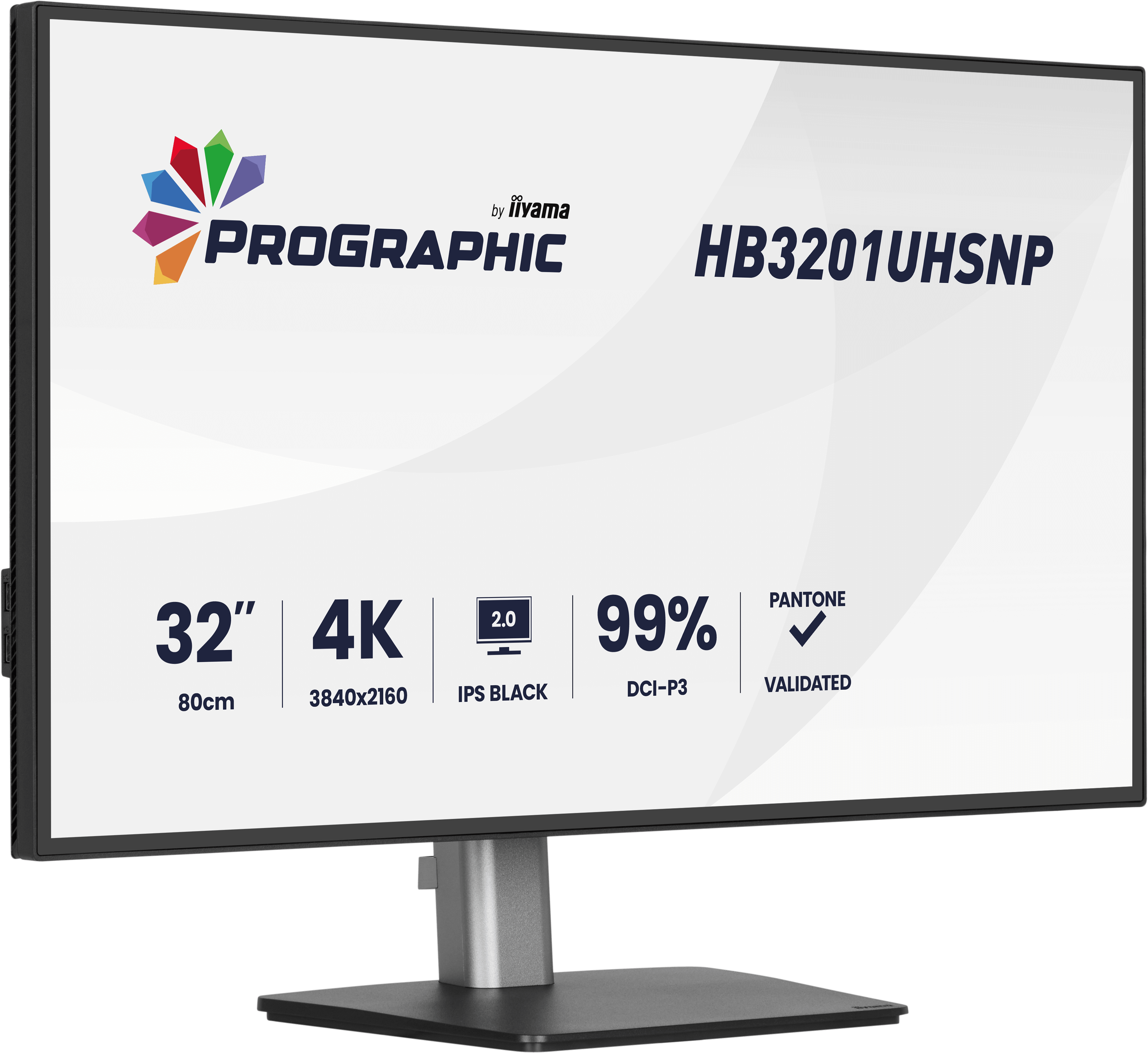 Iiyama ProGraphic HB3201UHSNP-B1 | 32" 4K Kreativmonitor – maximale Farbtreue, IPS Black 2.0, USB-C & KVM
