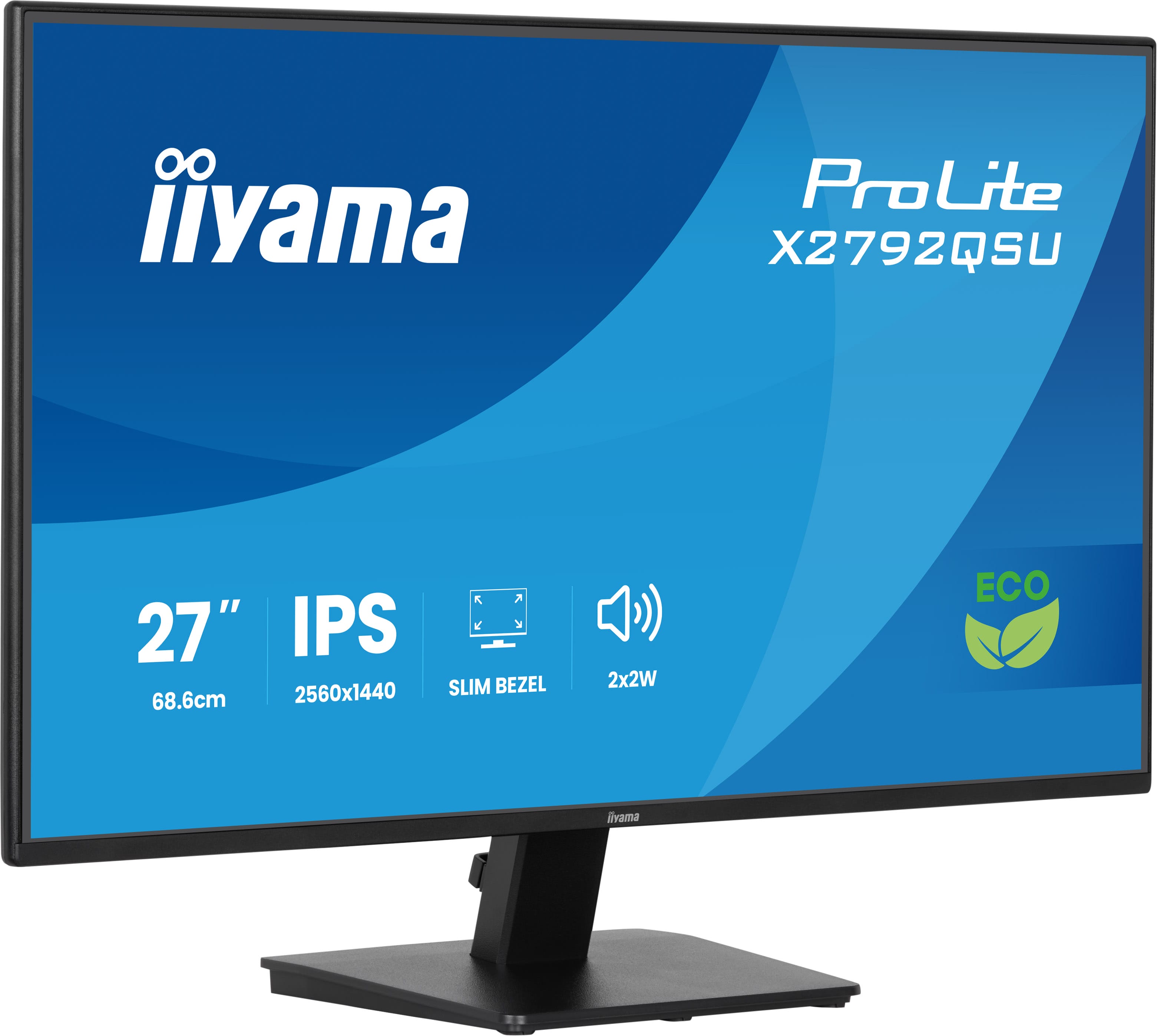 Iiyama ProLite X2792QSU-B1 | 27" QHD IPS Monitor – Energieeffizient & nachhaltig