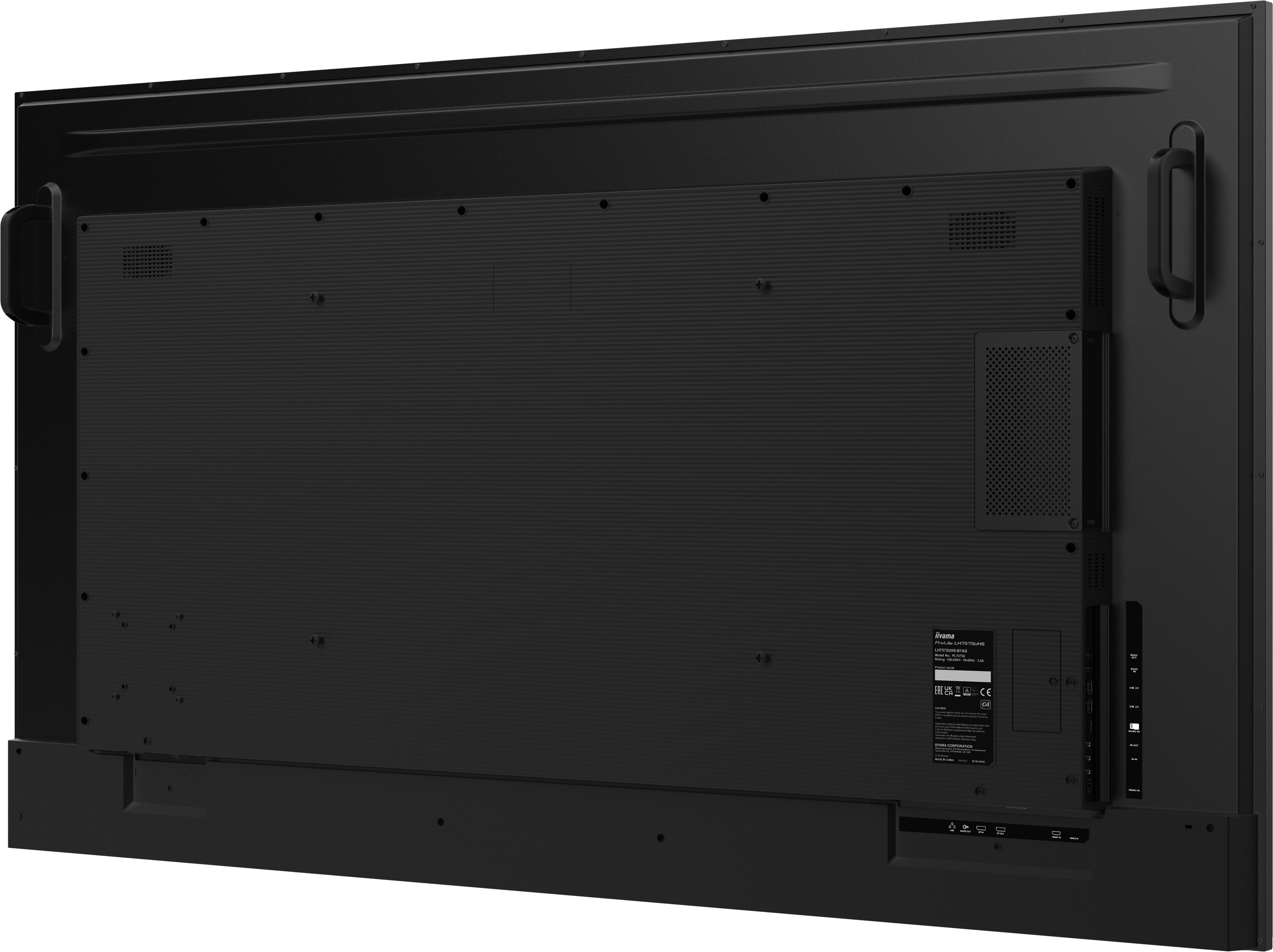 Iiyama ProLite LH7575UHS-B1AG | 75" 4K UHD Digital Signage Display – 24/7 Betrieb, Android OS, Intel® SDM, FailOver