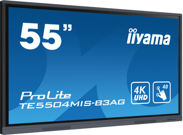 Iiyama ProLite TE5504MIS-B3AG | 55" (138,8cm) | Interaktives LCD Touchscreen-Display mit 4K-Auflösung und integrierter Whiteboard-Software