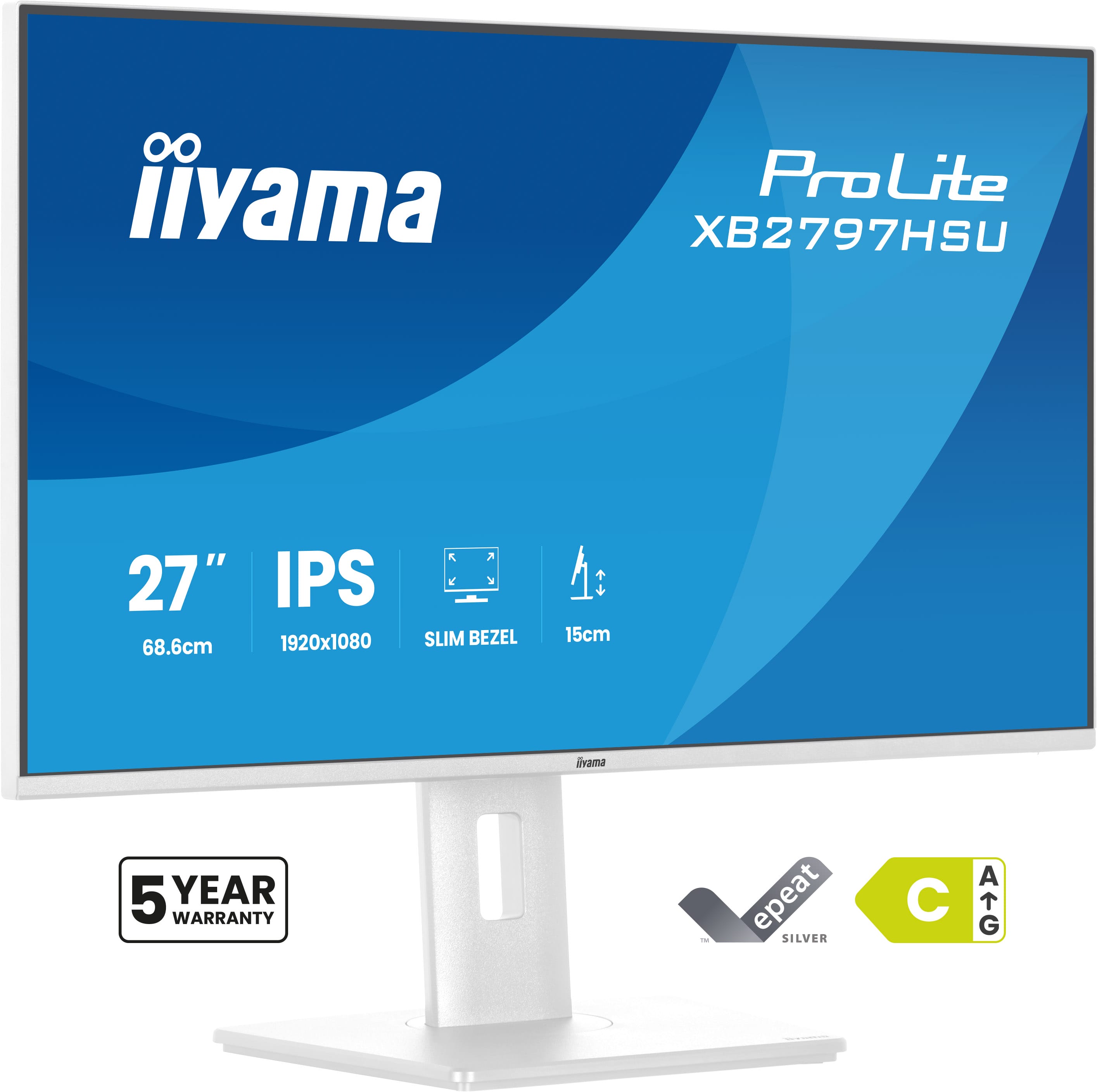 Iiyama ProLite XB2797HSU-W1 | 27" IPS Monitor 120Hz für Büro & Homeoffice