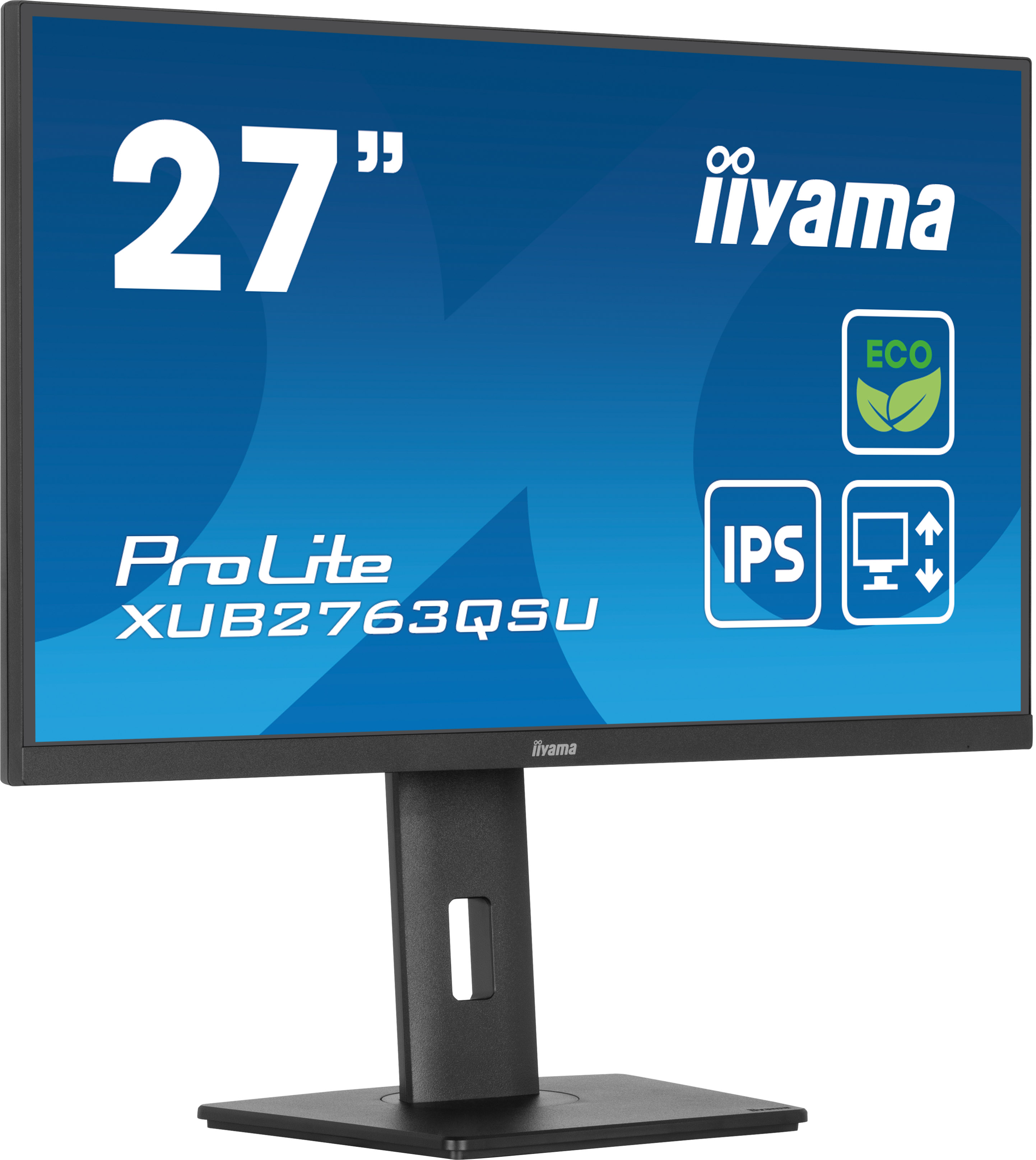 Iiyama ProLite XUB2763QSU-B1 | 27" Monitor mit IPS-Panel-Technologie, QHD -Auflösung, Energieklasse B Iiyama ProLite XUB2763QSU-B1 | 27" Monitor mit IPS-Panel-Technologie, QHD -Auflösung, Energieklasse B