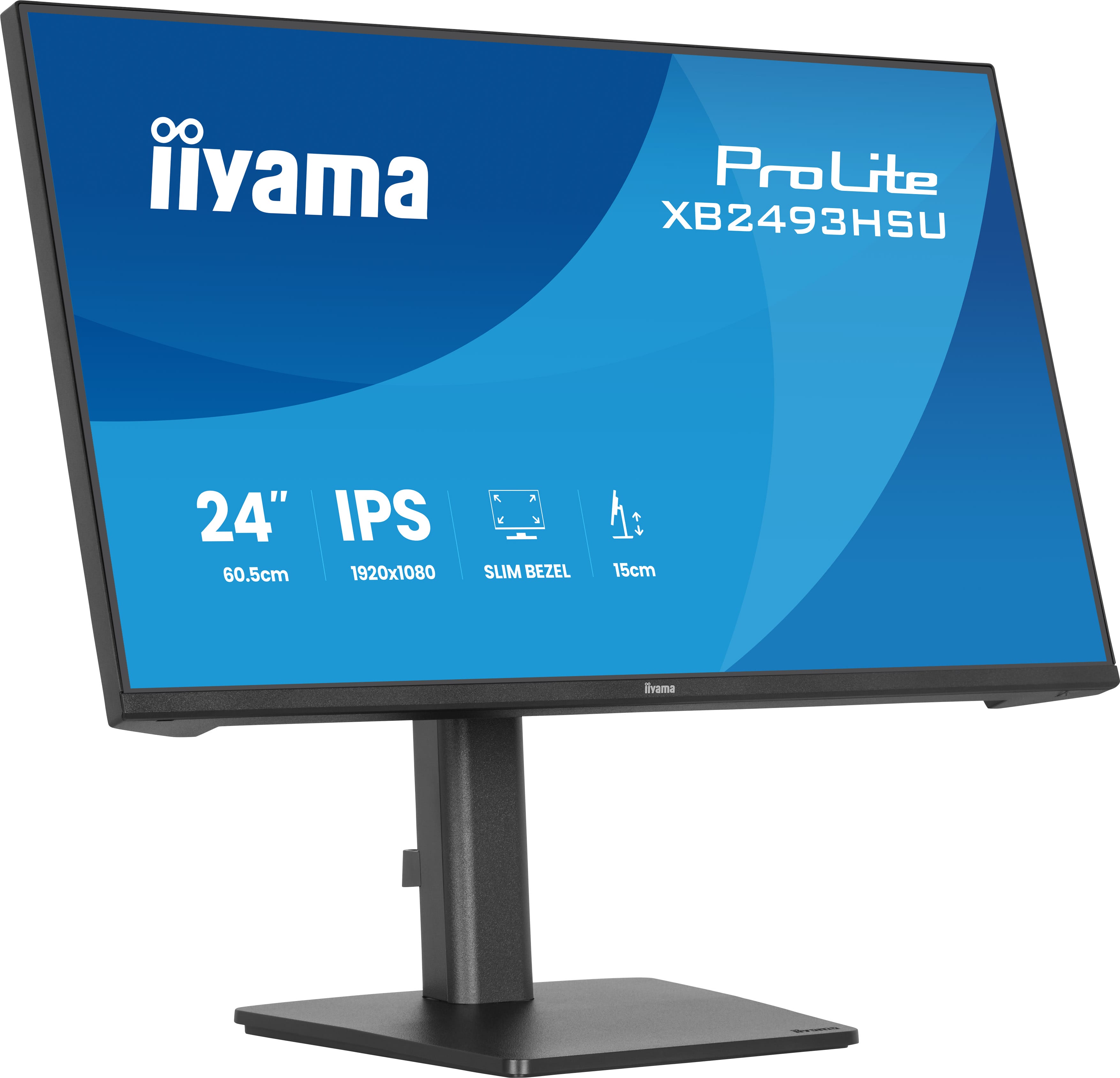 iiyama ProLite XB2493HSU-B1 | 24" Full HD IPS Monitor 120Hz – Ergonomisch für moderne Arbeitsplätze