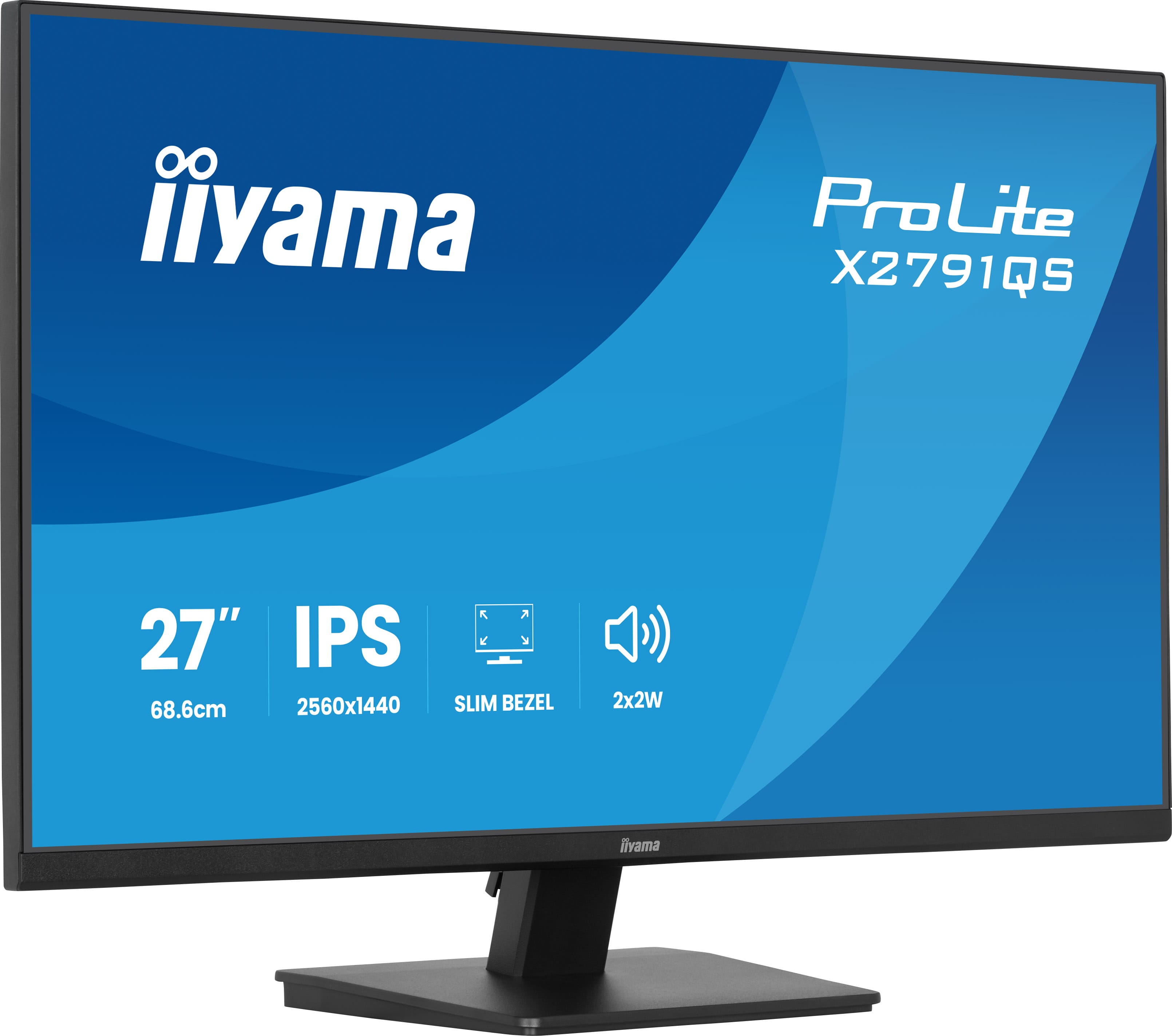 Iiyama ProLite X2791QS-B1 | 27" QHD IPS Monitor Slim Design für Office & Multitasking