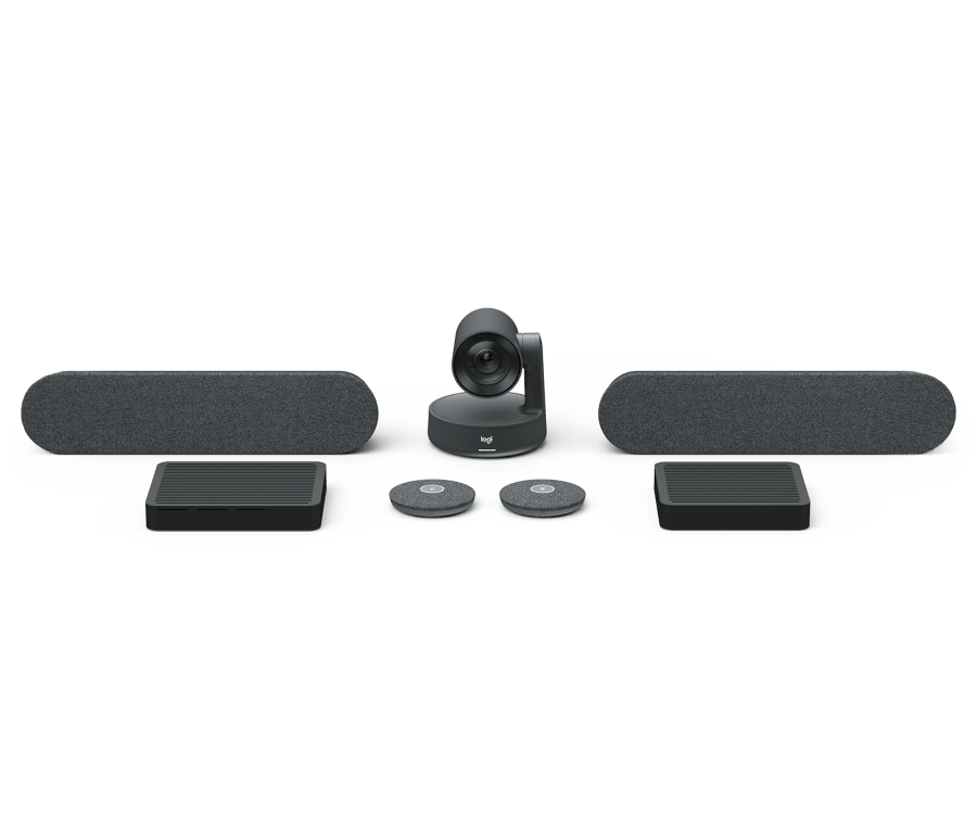 Logitech RALLY PLUS-Kit | Erstklassiges modulares Videokonferenzsystem für große Räume