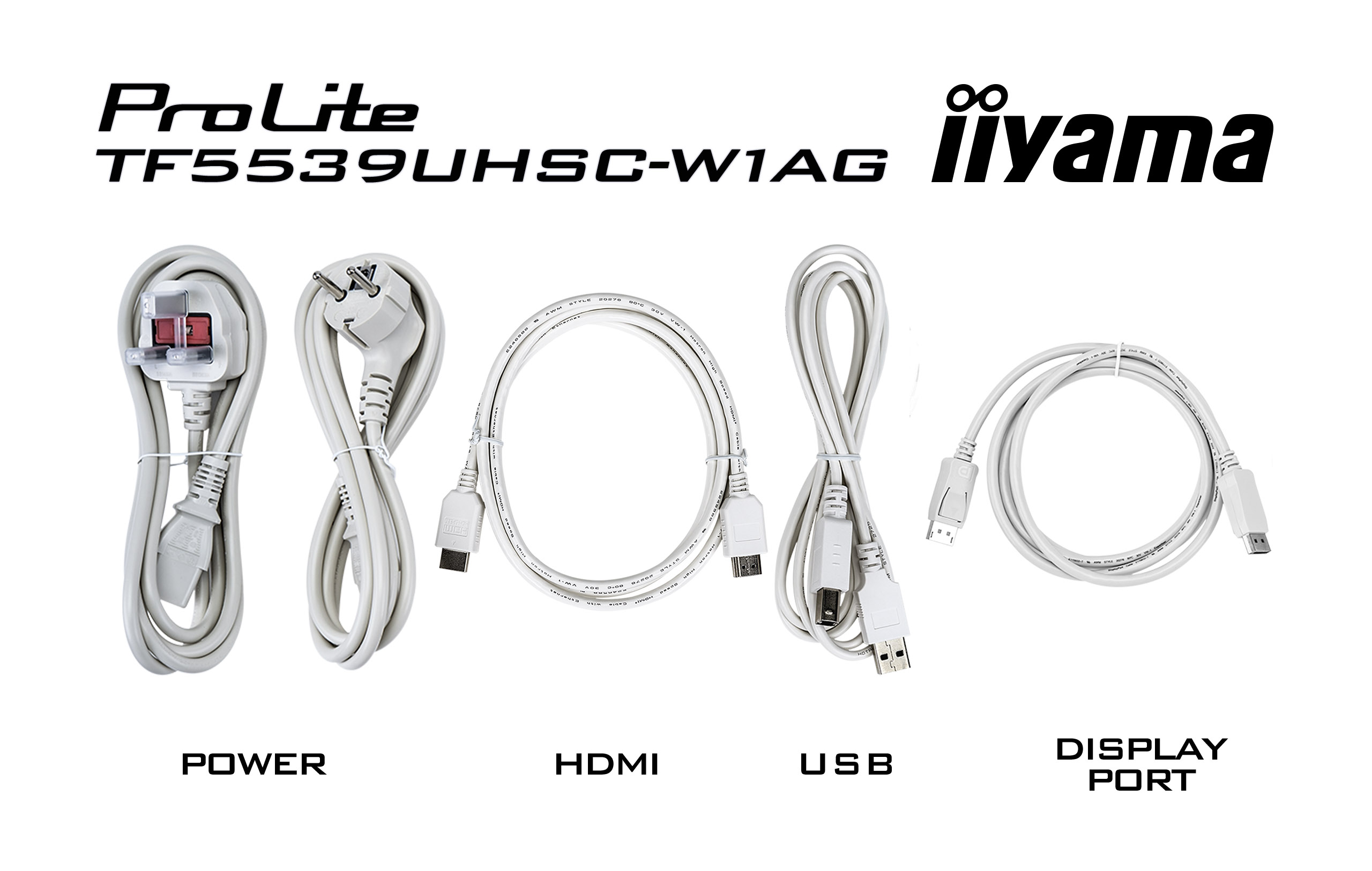 Iiyama ProLite TF3239MSC-W1AG | 32" (80cm) | 12 Punkt Multi-Touch-Monitor | Weiß