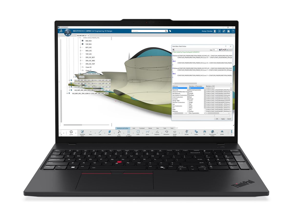Lenovo  ThinkPad P16s Gen4 | 16,0" FHD+ | Intel Core Ultra 9-285H | 64GB RAM | 1024GB SSD | Intel Arc™  graphics (140T) | Windows 11 Pro | mobile Workstation