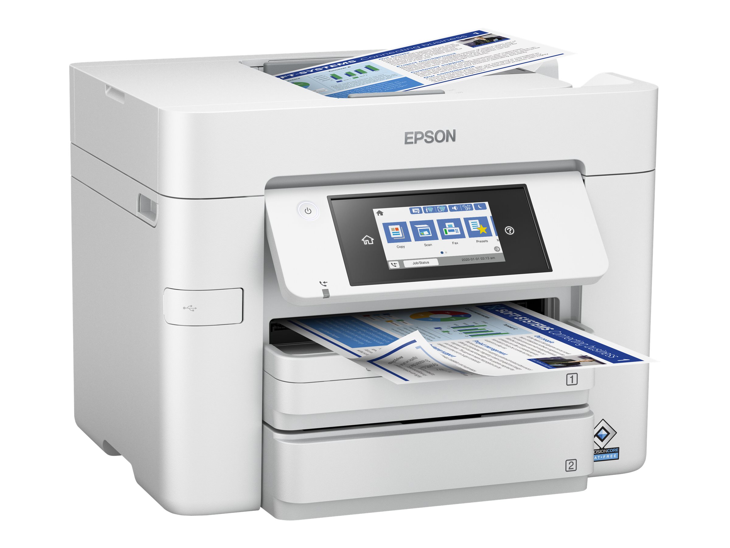 Epson Multifunktionsdrucker Tinte Farbe WorkForce Pro WF-C4810DTWF
