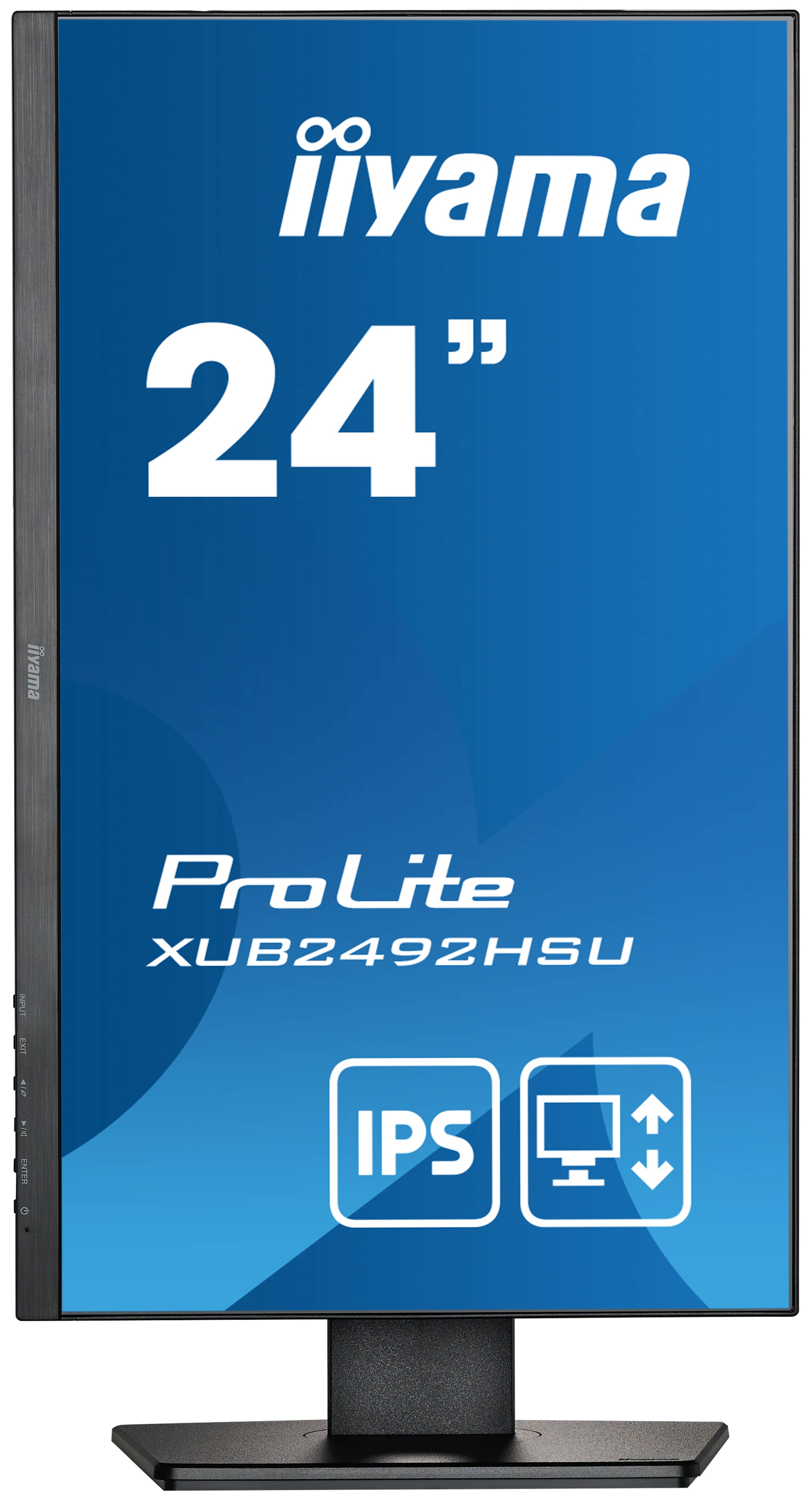 Iiyama ProLite XUB2492HSU-B5 | 24" | IPS-Panel-Monitor und einem höhenverstellbarem Standfuß