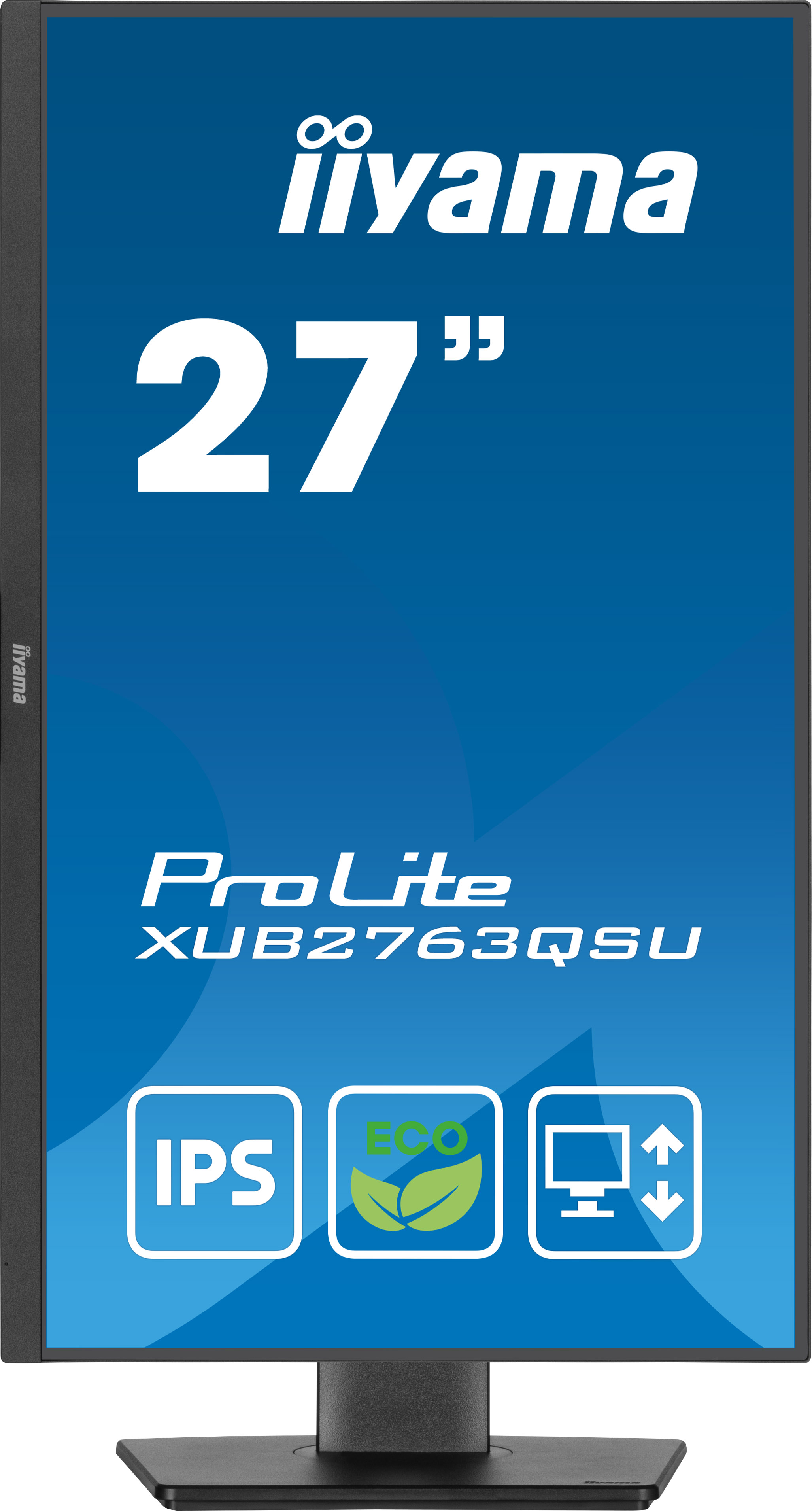 Iiyama ProLite XUB2763QSU-B1 | 27" Monitor mit IPS-Panel-Technologie, QHD -Auflösung, Energieklasse B Iiyama ProLite XUB2763QSU-B1 | 27" Monitor mit IPS-Panel-Technologie, QHD -Auflösung, Energieklasse B