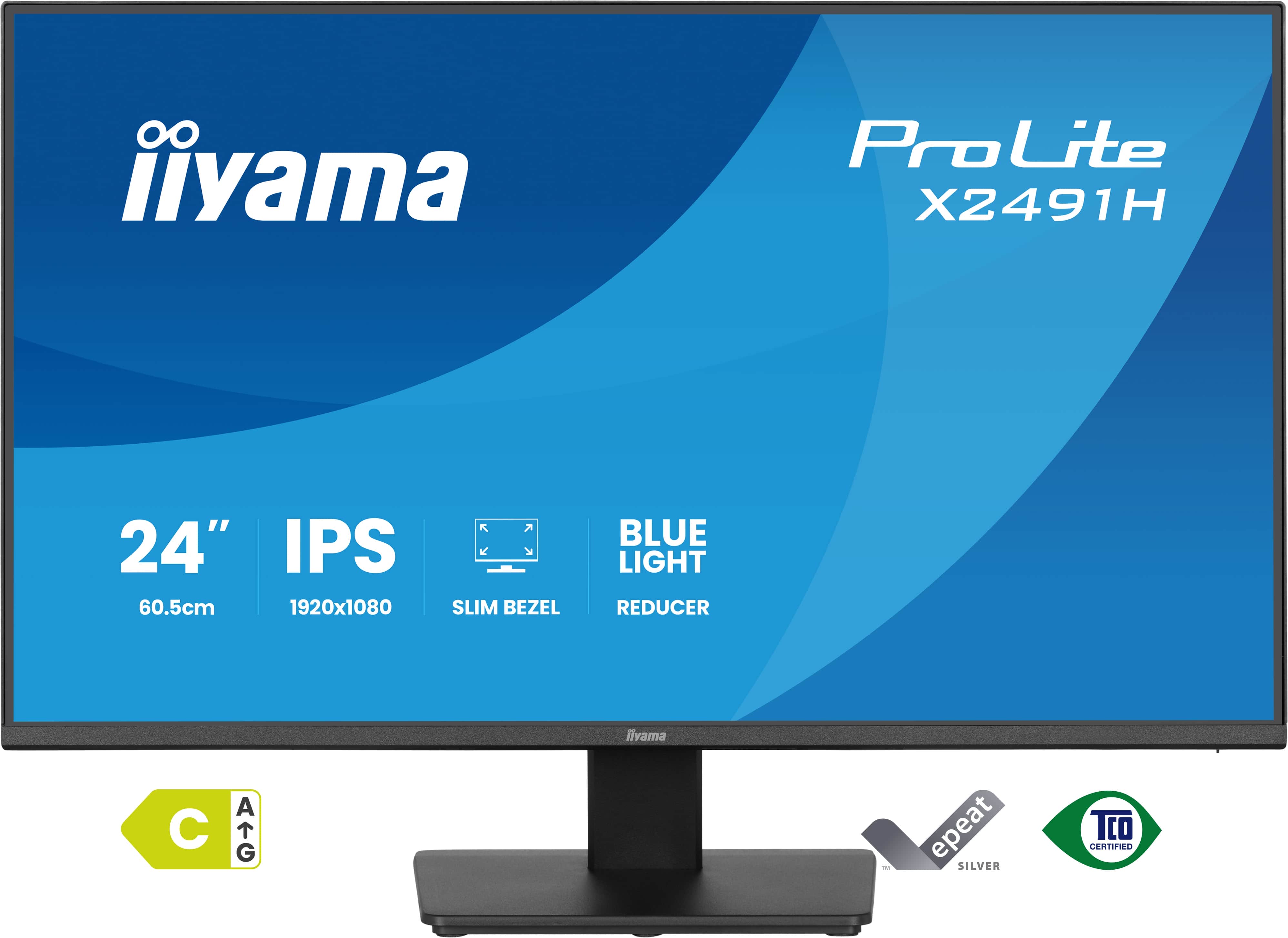 Iiyama ProLite X2491H-B1 | 24" Full HD IPS Monitor Full HD 1920x1080 120Hz 1ms HDMI DisplayPort