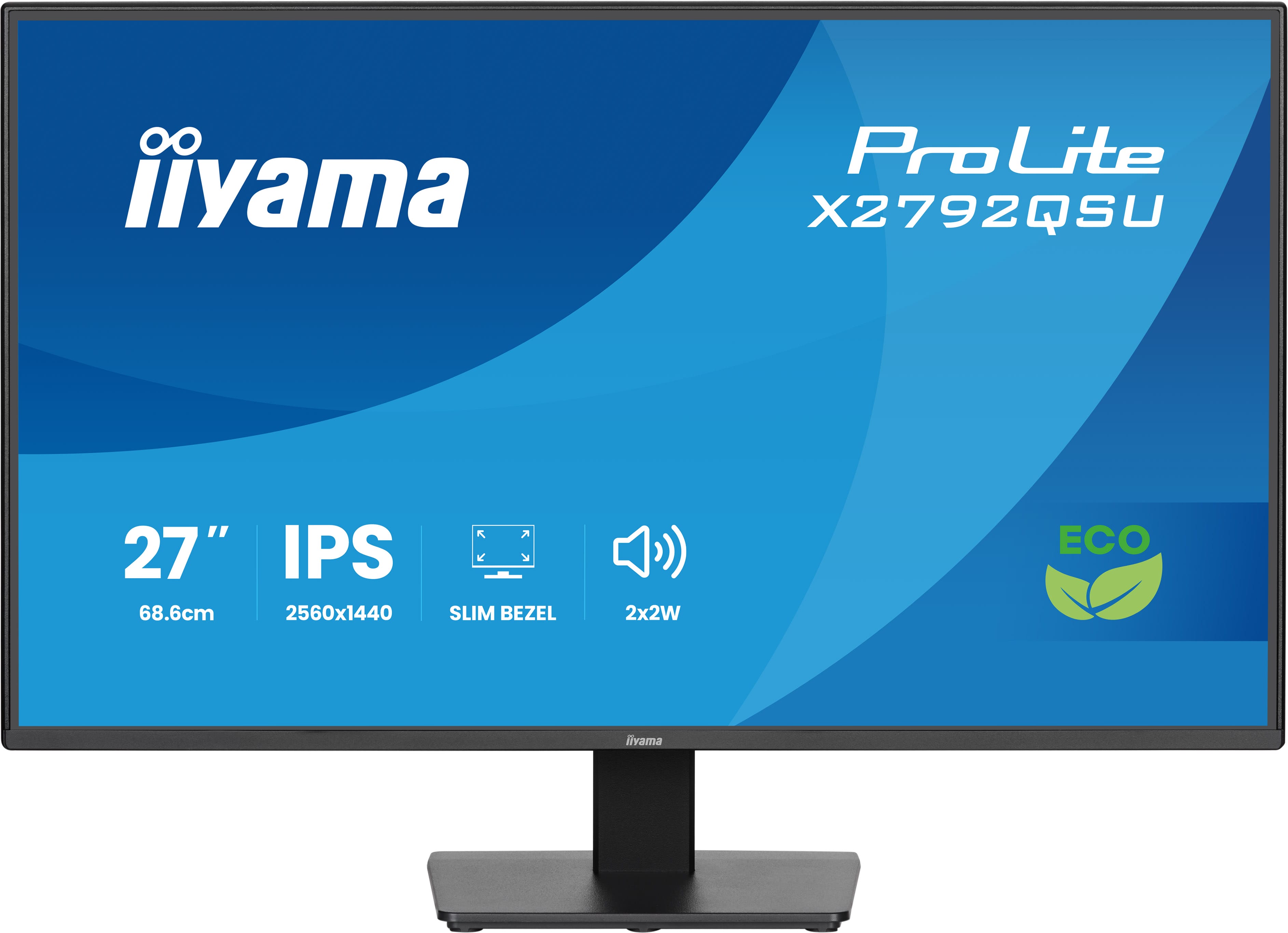 Iiyama ProLite X2792QSU-B1 | 27" QHD IPS Monitor – Energieeffizient & nachhaltig