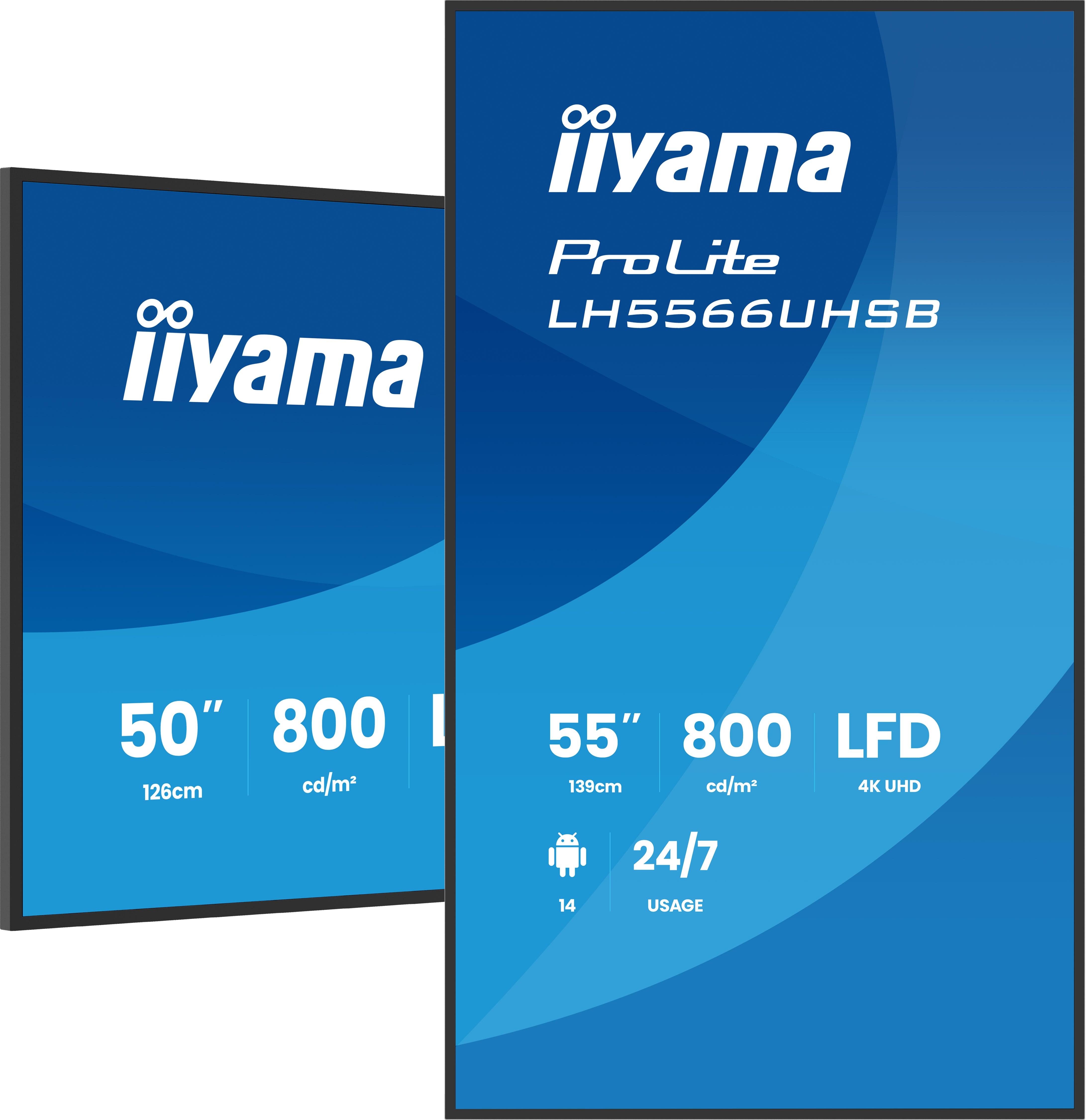 Iiyama ProLite LH5566UHSB-B1AG | 55" | 4K | Indoor Display