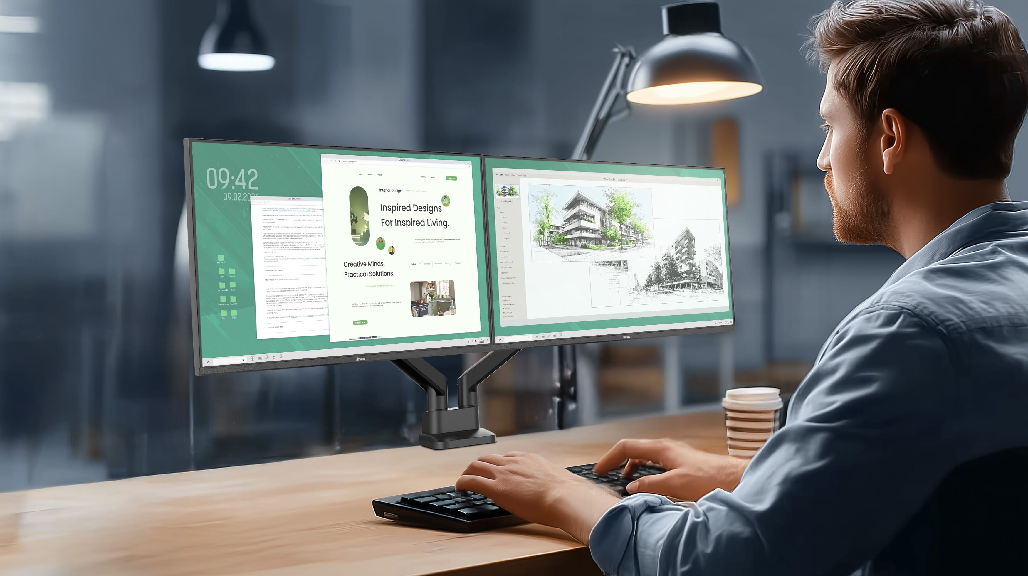 iiyama ProLite XB2493HSU-B1 | 24" Full HD IPS Monitor 120Hz – Ergonomisch für moderne Arbeitsplätze