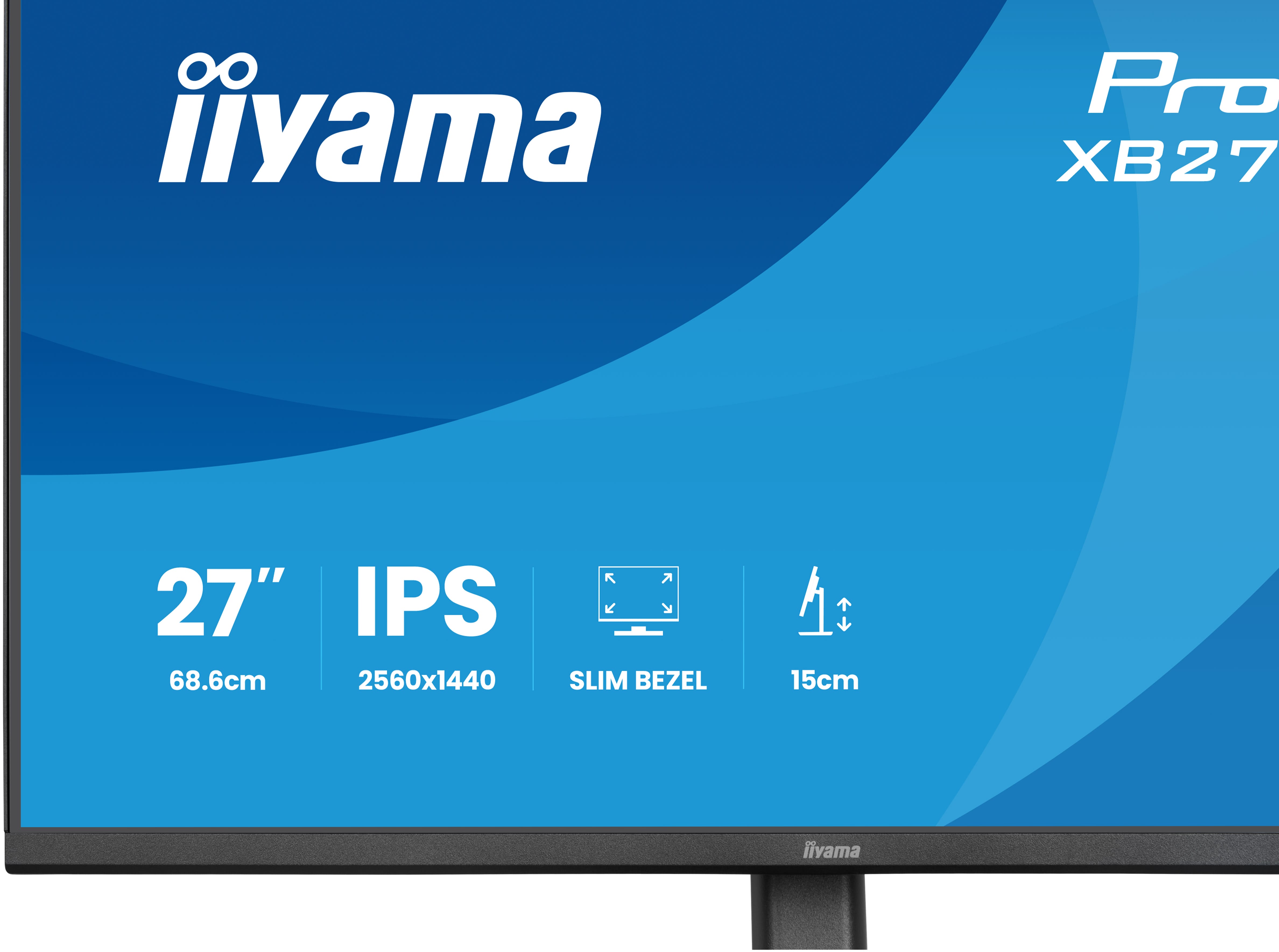 Iiyama ProLite XB2791QS-B1 | 27" QHD IPS Monitor Ergonomisch – 2560x1440, Pivot, Eye Care