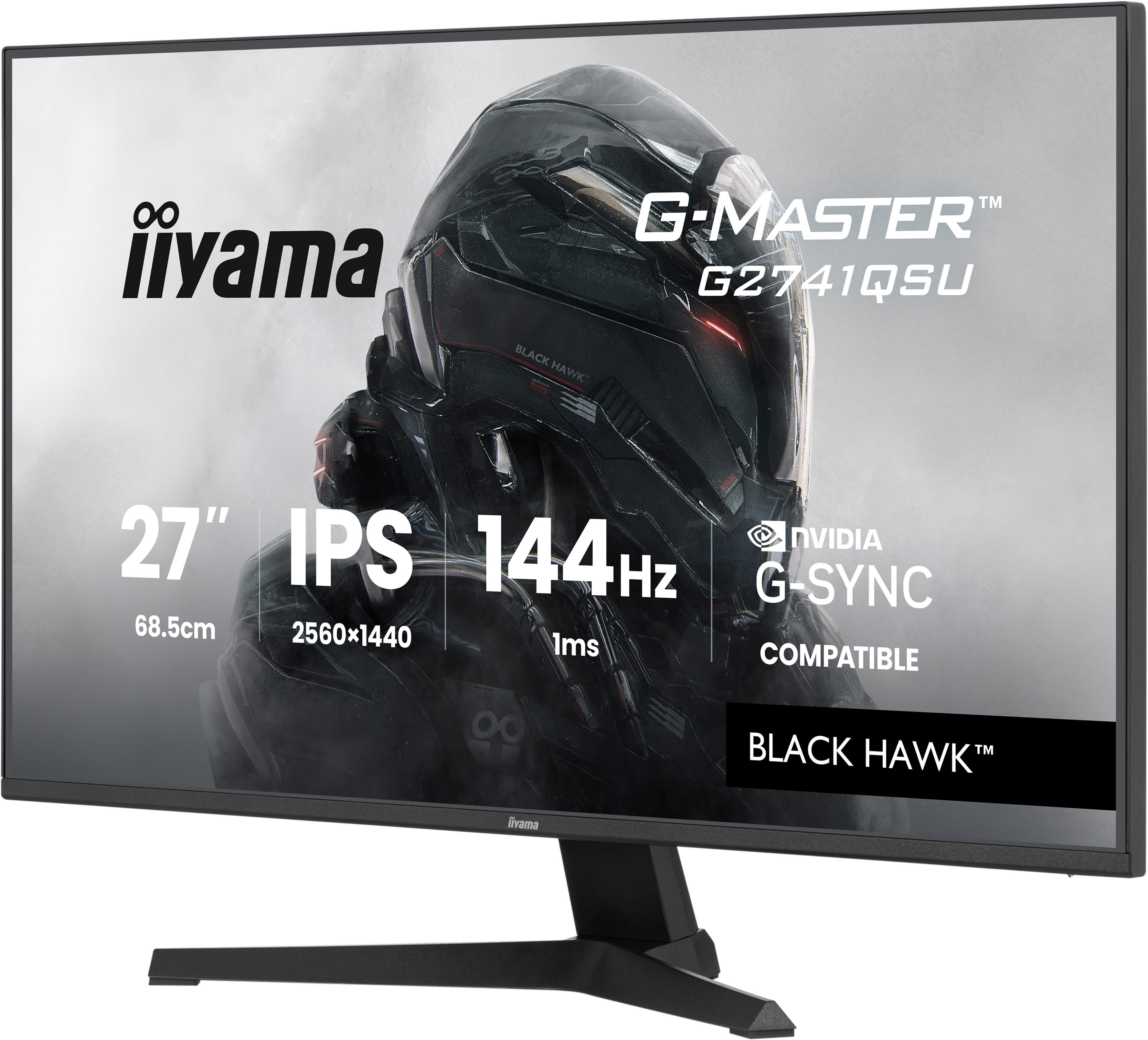 Iiyama G-MASTER G2741QSU-B1 | 27" QHD IPS Gaming Monitor mit 144 Hz