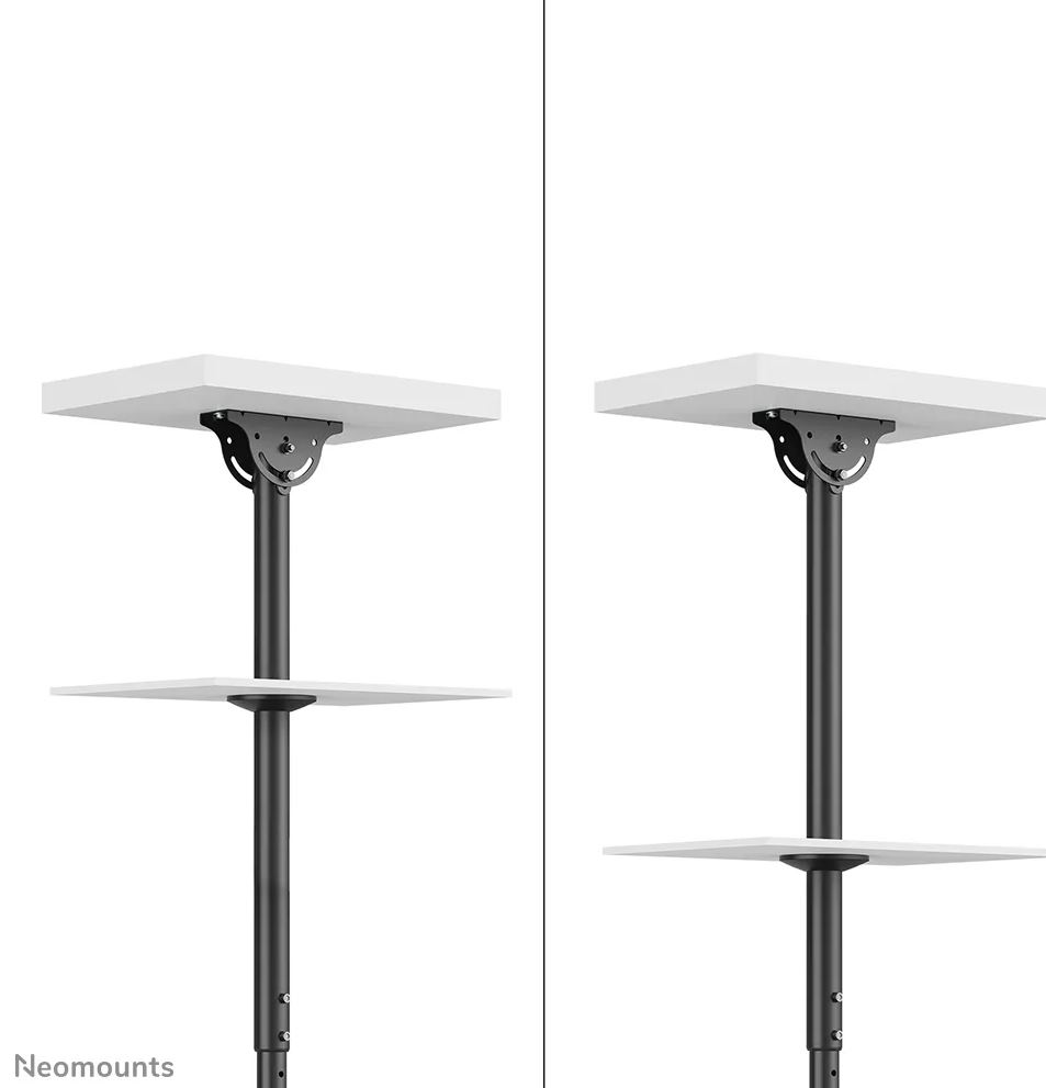 Neomounts CL35-340BL22 Doppel Monitor-/TV-Deckenhalterung 23-42" - H 106-156 cm