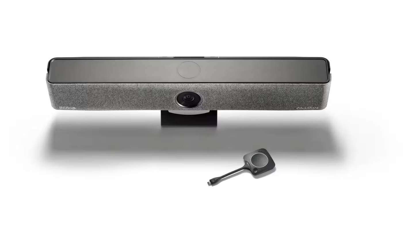 Barco ClickShare Bar Core | All-in-One Videobar für kabellose Videokonferenzen im Huddle Room