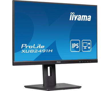 Iiyama ProLite XUB2491H-B1 | 24" Monitor mit IPS-Panel-Technologie, 100Hz Bildwiederholfrequenz und einem 150 mm höhenverstellbaren Standfuß