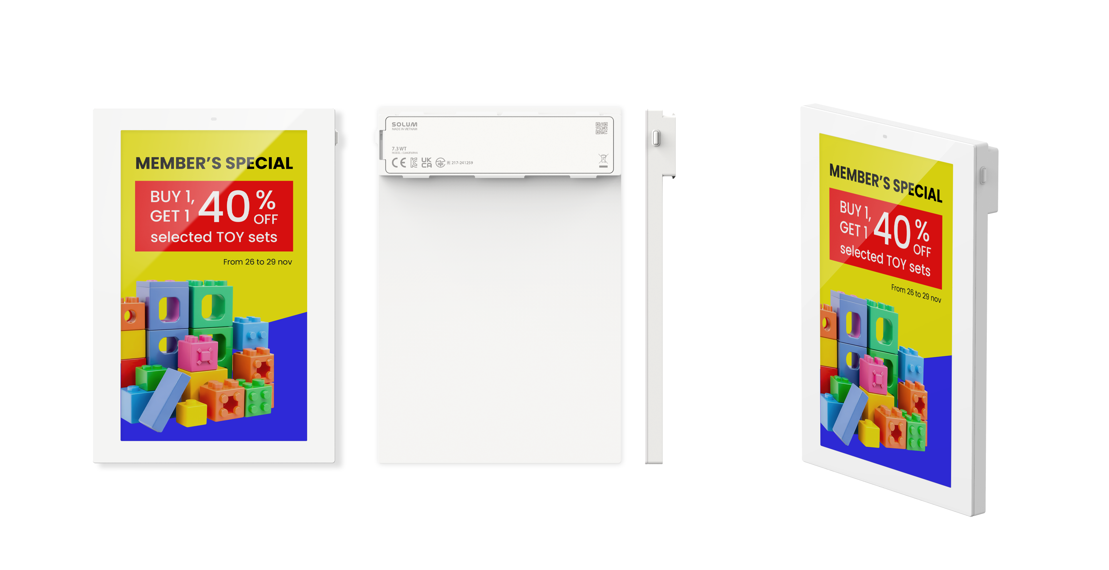 Solum Newton Pro Full Color 7,3" weiß IP68 | elektronische Preisschilder