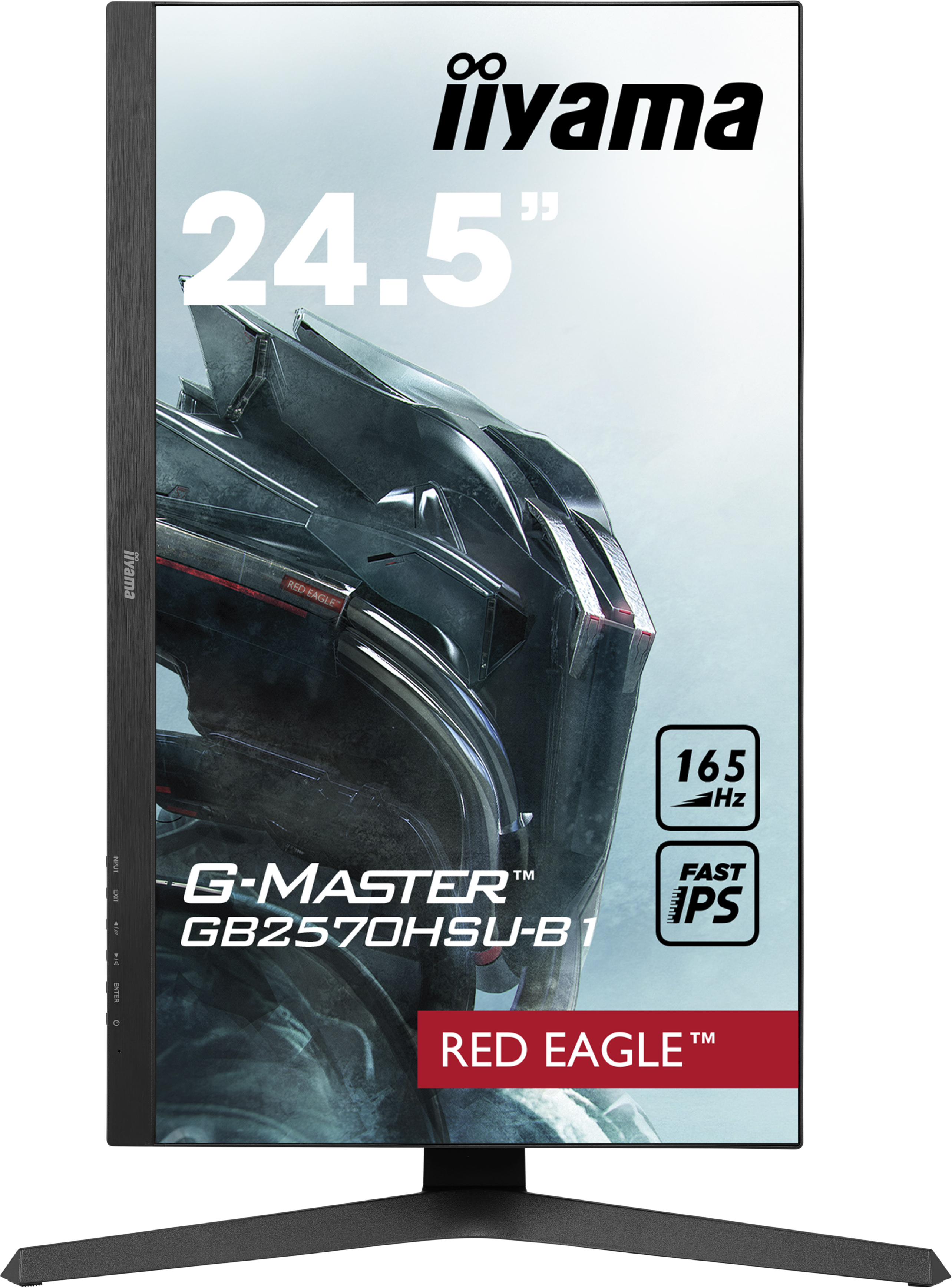 Iiyama G-MASTER GB2570HSU-B1 RED EAGLE | 24,5" | 1920 x 1080 @165Hz (2.1 megapixel Full HD) | Gaming Monitor