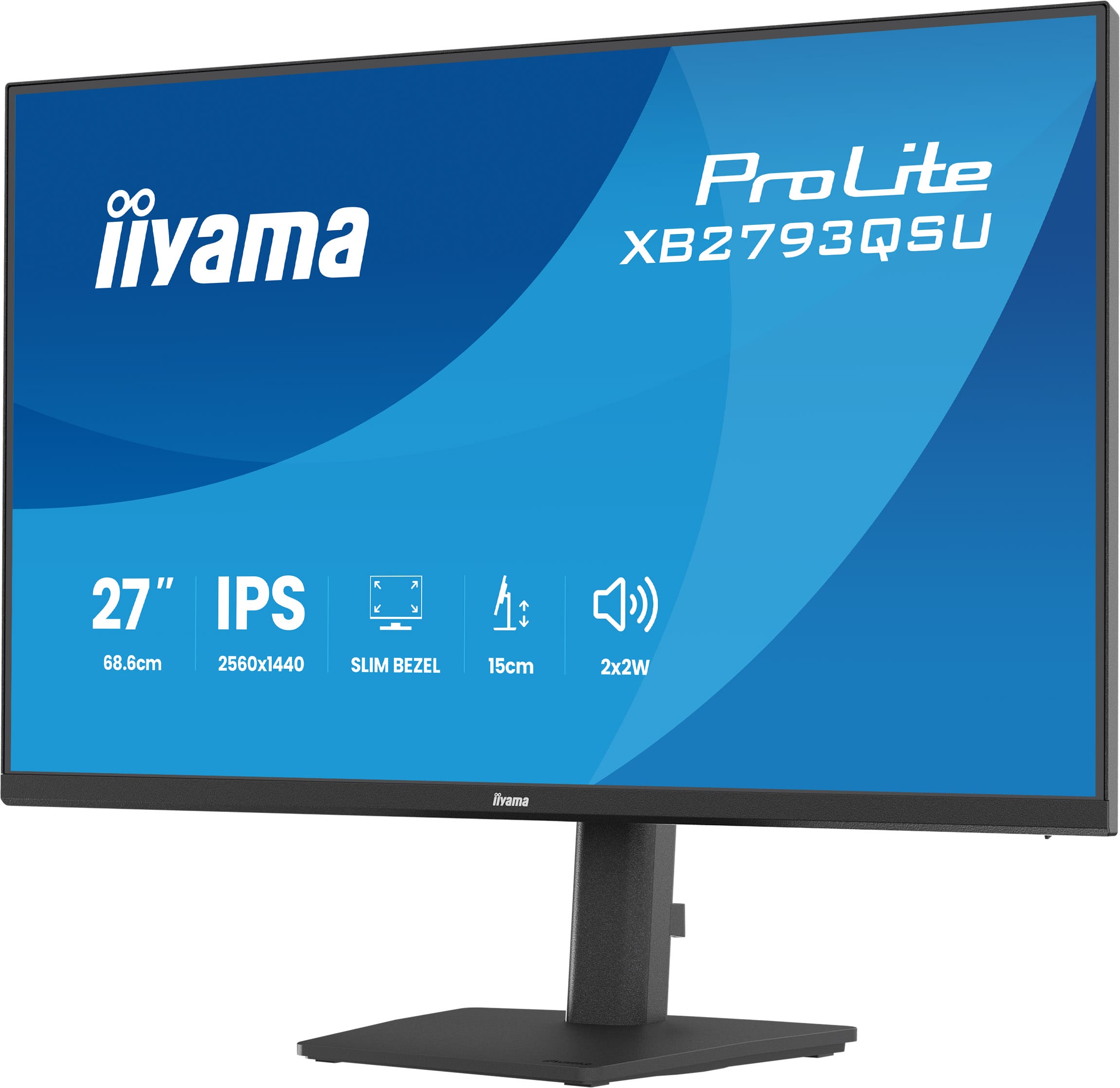 Iiyama ProLite XB2793QSU-B1 | 27" QHD IPS Monitor mit USB-Hub