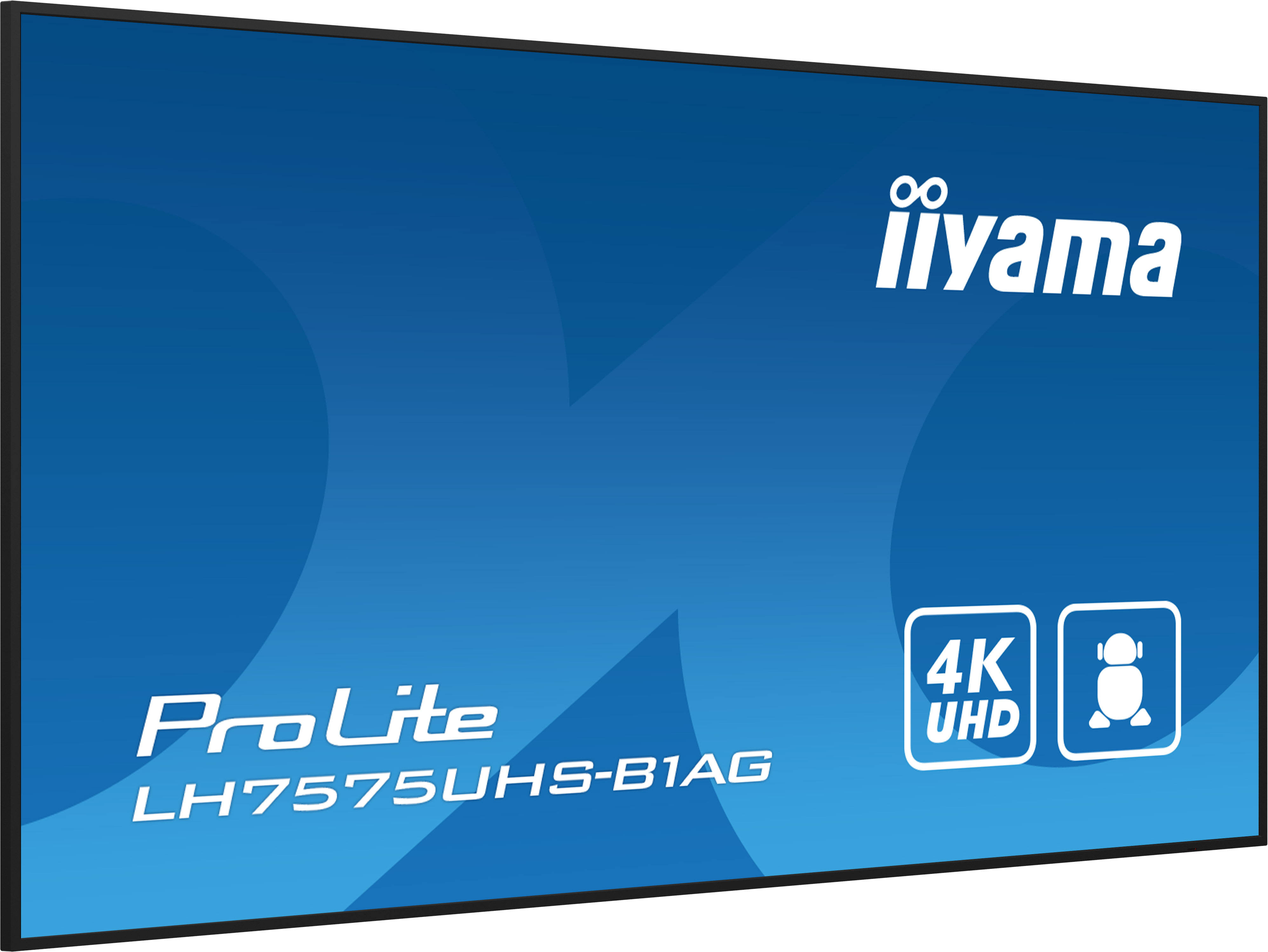 Iiyama ProLite LH7575UHS-B1AG | 75" 4K UHD Digital Signage Display – 24/7 Betrieb, Android OS, Intel® SDM, FailOver