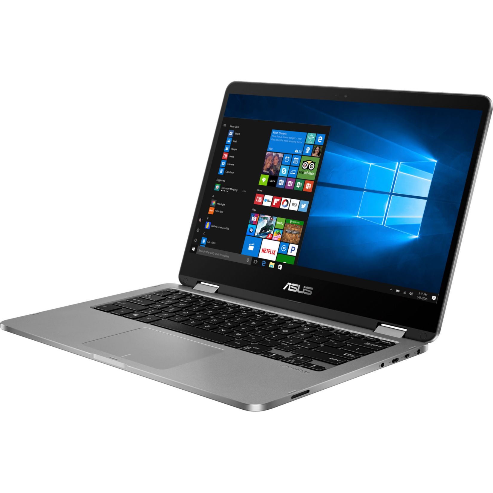 ASUS VivoBook Flip 14 | 14" Full HD | Intel Celeron N4020 | 4GB RAM | 128GB eMMC | Windows 10 Pro Education | Convertible Notebook | ASUS SMART KIT