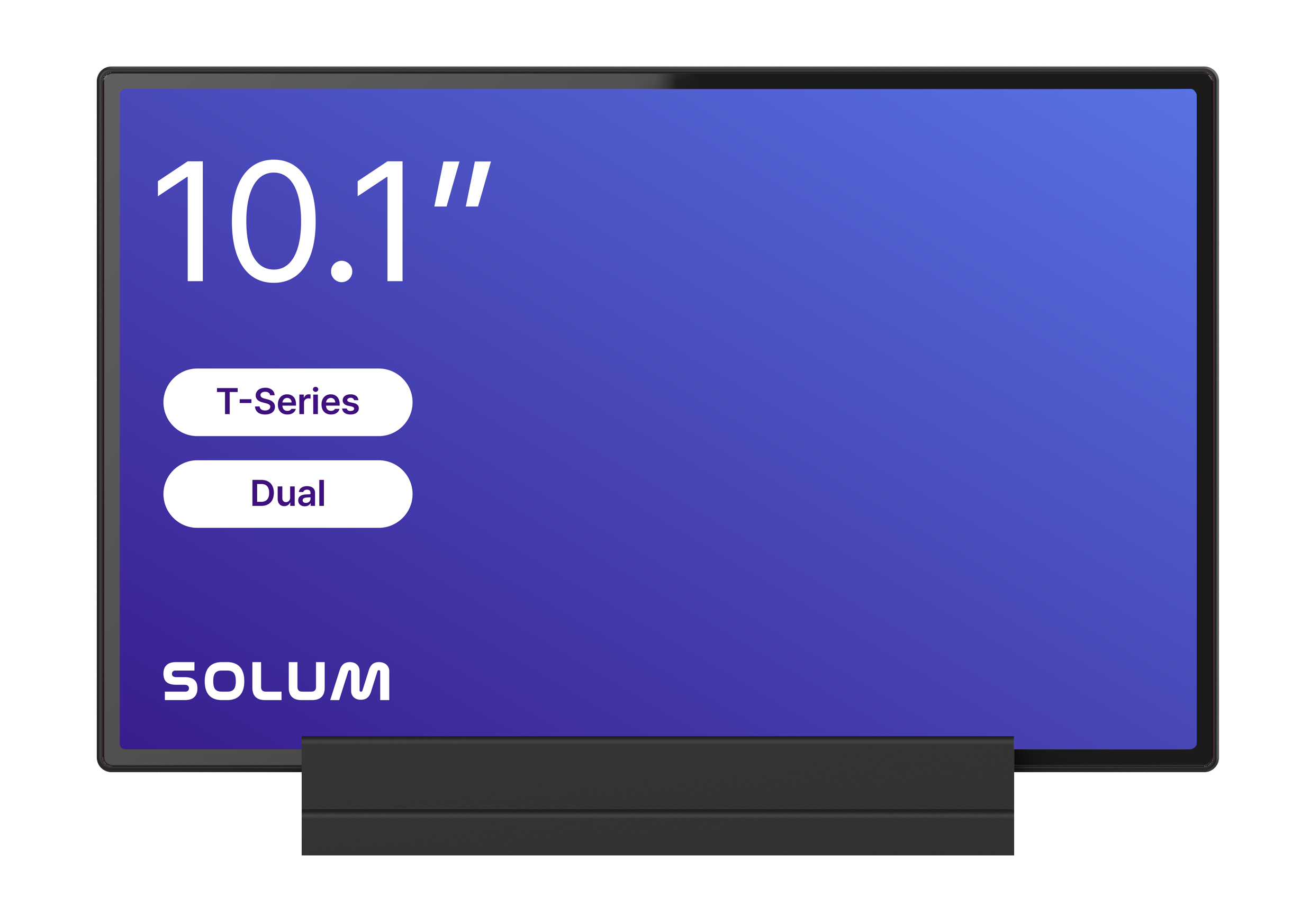 Solum T10A Dual | 10,1" Digital Signage Display für 24/7 Einsatz