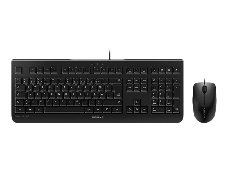 Tastatur + Maus kabelgebunden Cherry DC 2000 Schwarz