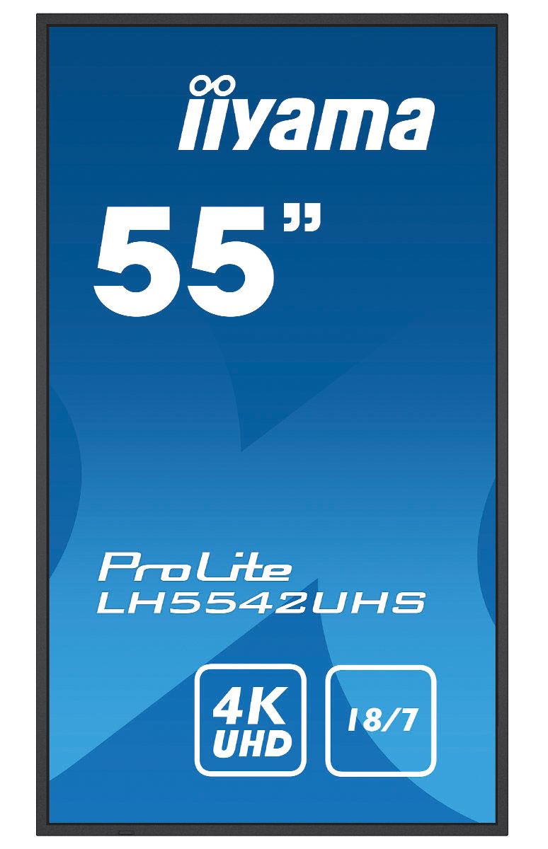 Iiyama ProLite LH5542UHS-B3 | 55" (138,8cm) | professionelles Digital Signage Display mit 4K UHD-Grafik