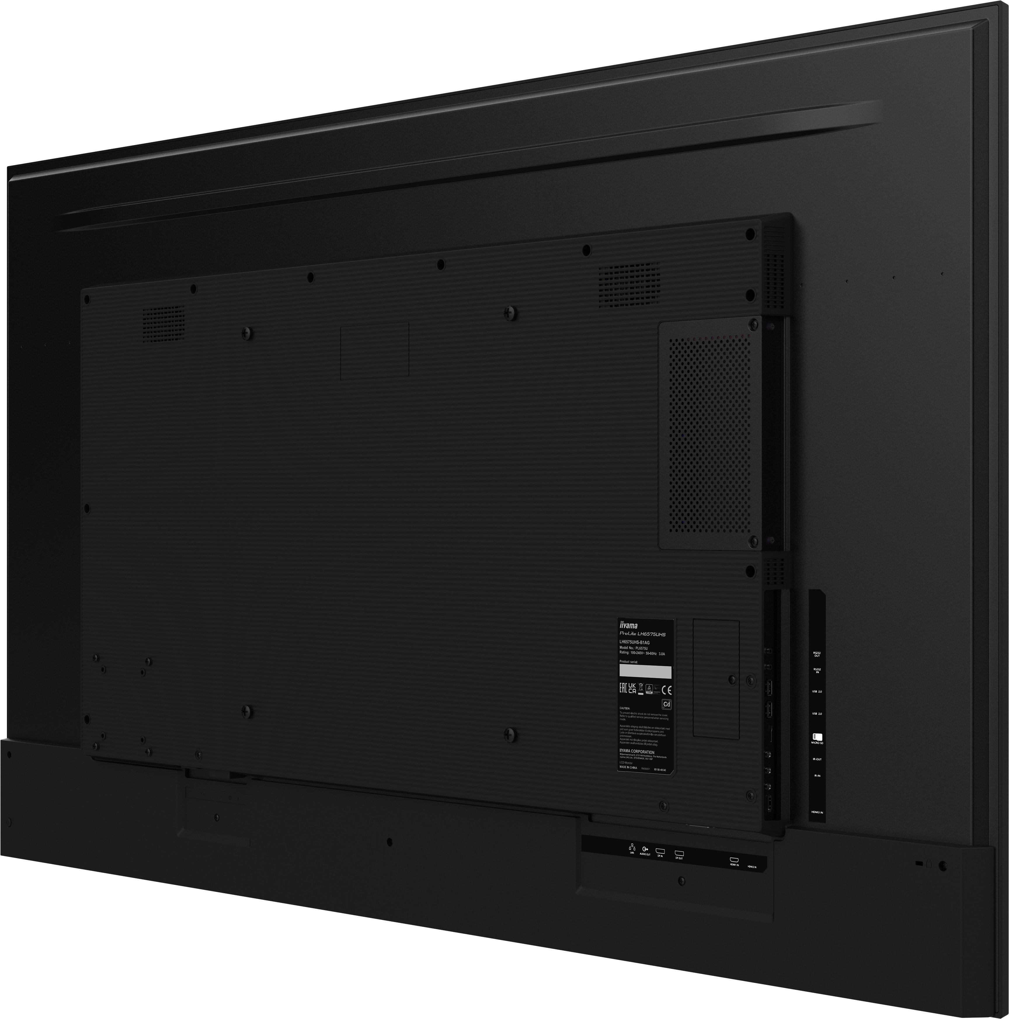 Iiyama ProLite LH6575UHS-B1AG | 65" 4K UHD Digital Signage Display – 24/7 Betrieb, Android OS, Intel® SDM, FailOver Iiyama ProLite LH6575UHS-B1AG | 65" 4K UHD Digital Signage Display – 24/7 Betrieb, Android OS, Intel® SDM, FailOver