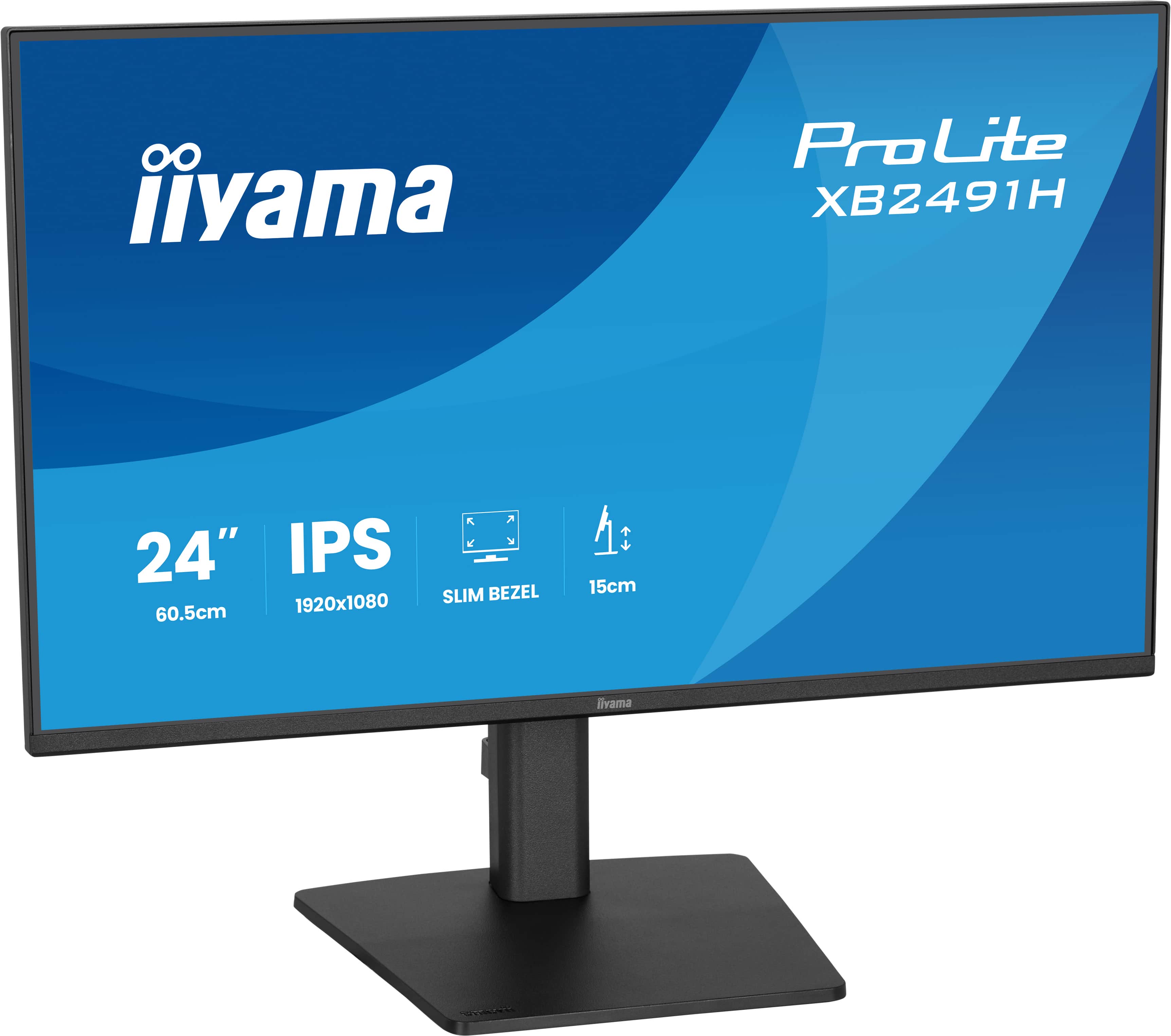 Iiyama ProLite XB2491H-B1 | 24" Ergonomischer IPS Monitor Full HD