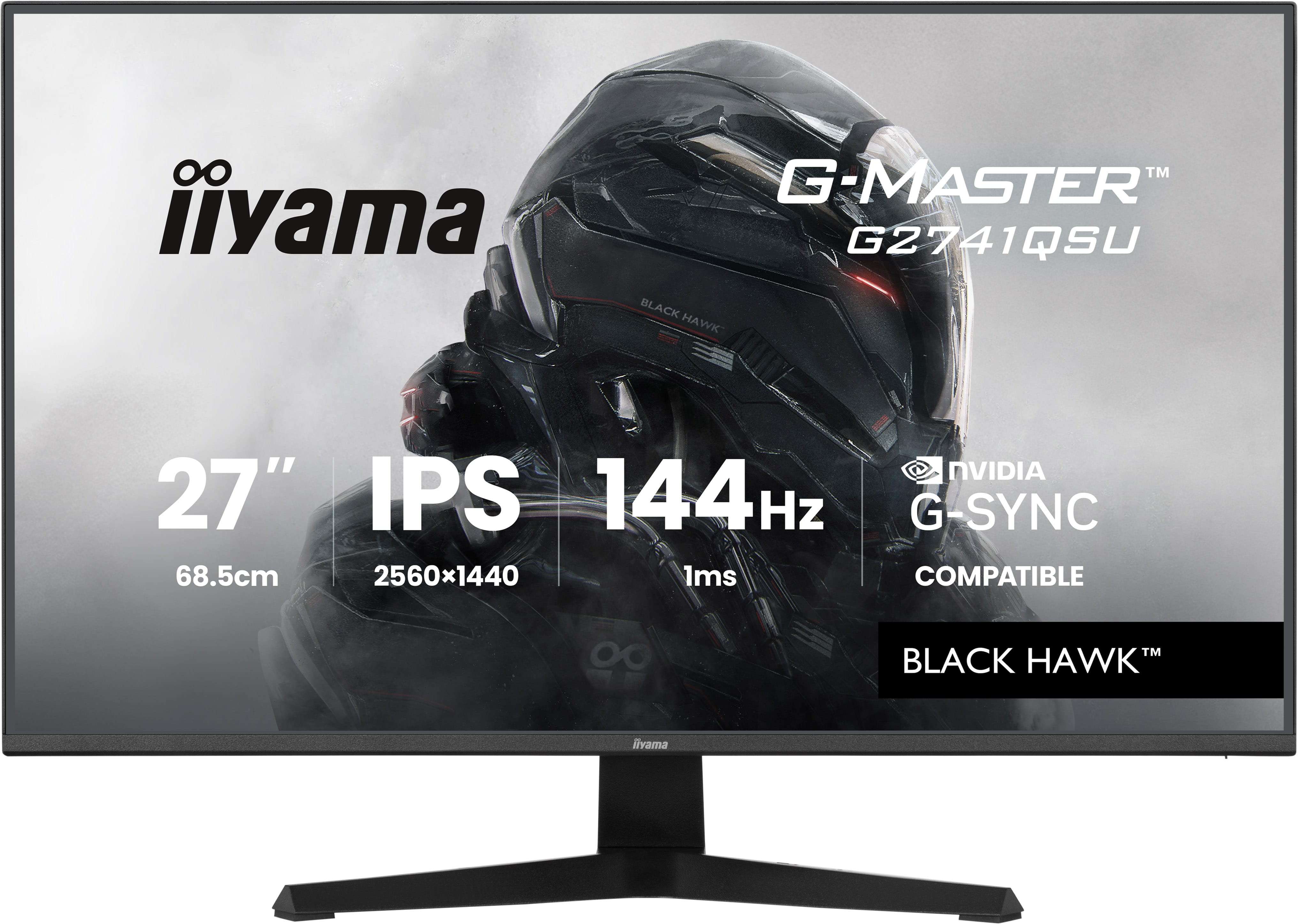Iiyama G-MASTER G2741QSU-B1 | 27" QHD IPS Gaming Monitor mit 144 Hz
