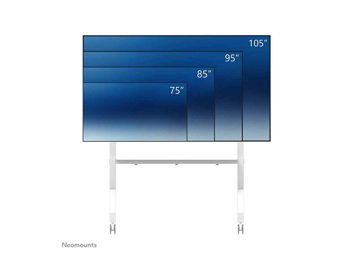 Neomounts FL50-575WH1 TV-Trolley 65-110" - schnelle Installation - TÜV Neomounts FL50-575WH1 TV-Trolley 65-110" - schnelle Installation - TÜV
