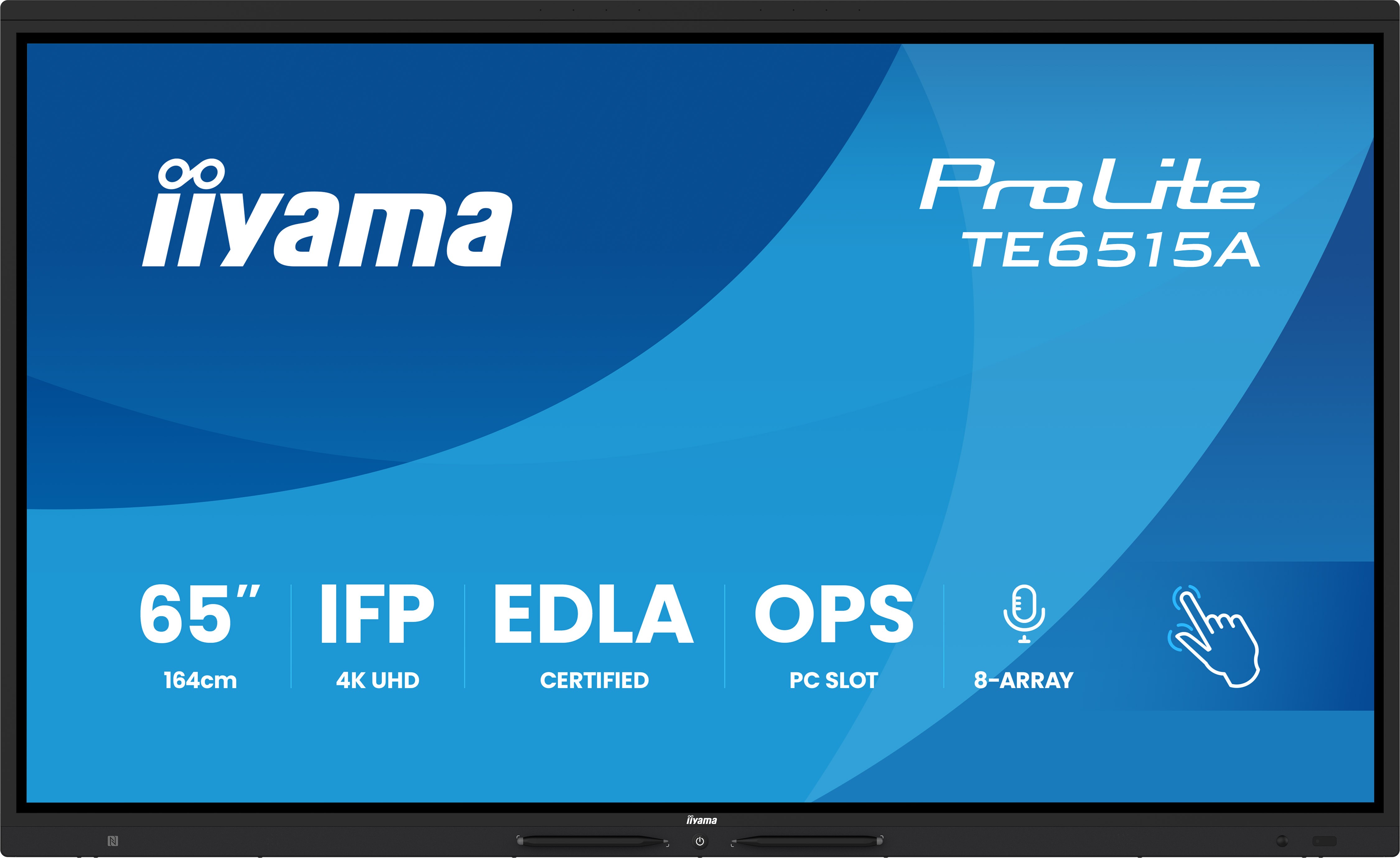 Iiyama ProLite TE6515A-B2AG 65" – Interaktives 4K Touch Display für moderne Meetings & Zusammenarbeit