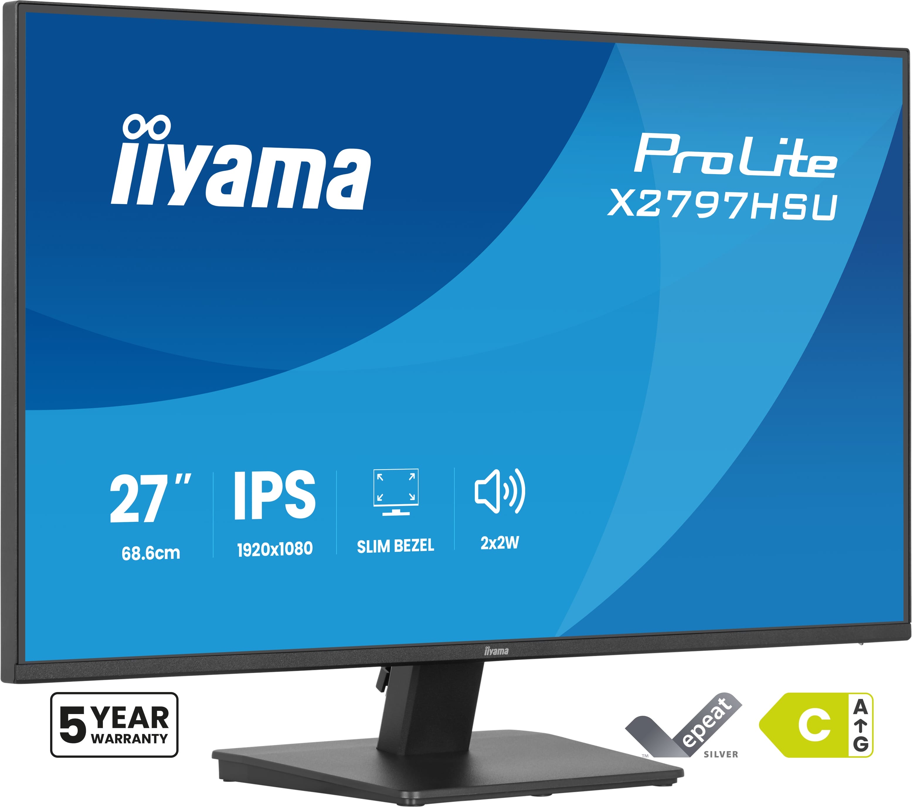 Iiyama ProLite X2797HSU-B1 | 27" IPS Monitor mit 120 Hz, USB-Hub, Lautsprechern & Augenkomfort