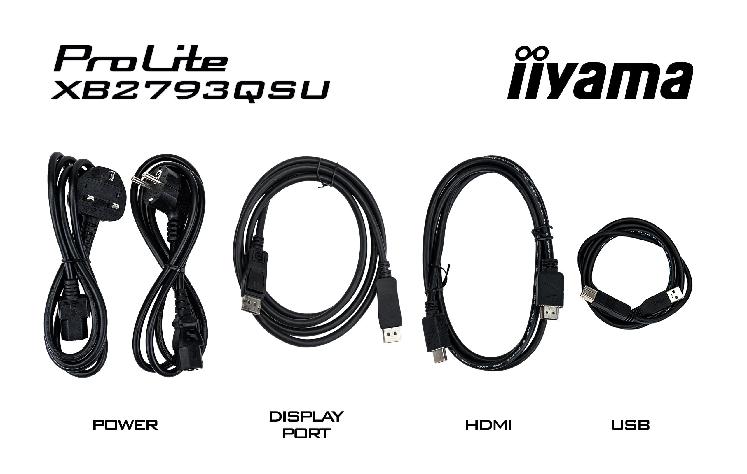 Iiyama ProLite XB2793QSU-B1 | 27" QHD IPS Monitor mit USB-Hub