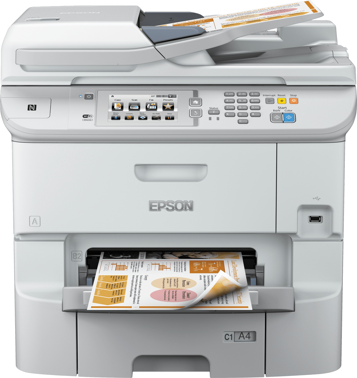 Epson Multifunktionsdrucker Tinte Farbe WorkForce Pro WF 6590DWF