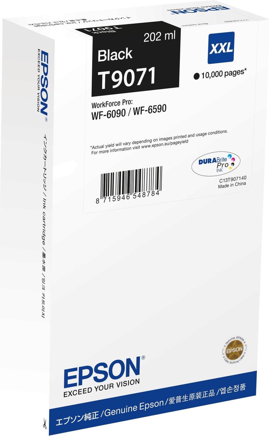 Tinte Epson C13T907140 XXL 10.000 Seiten Schwarz