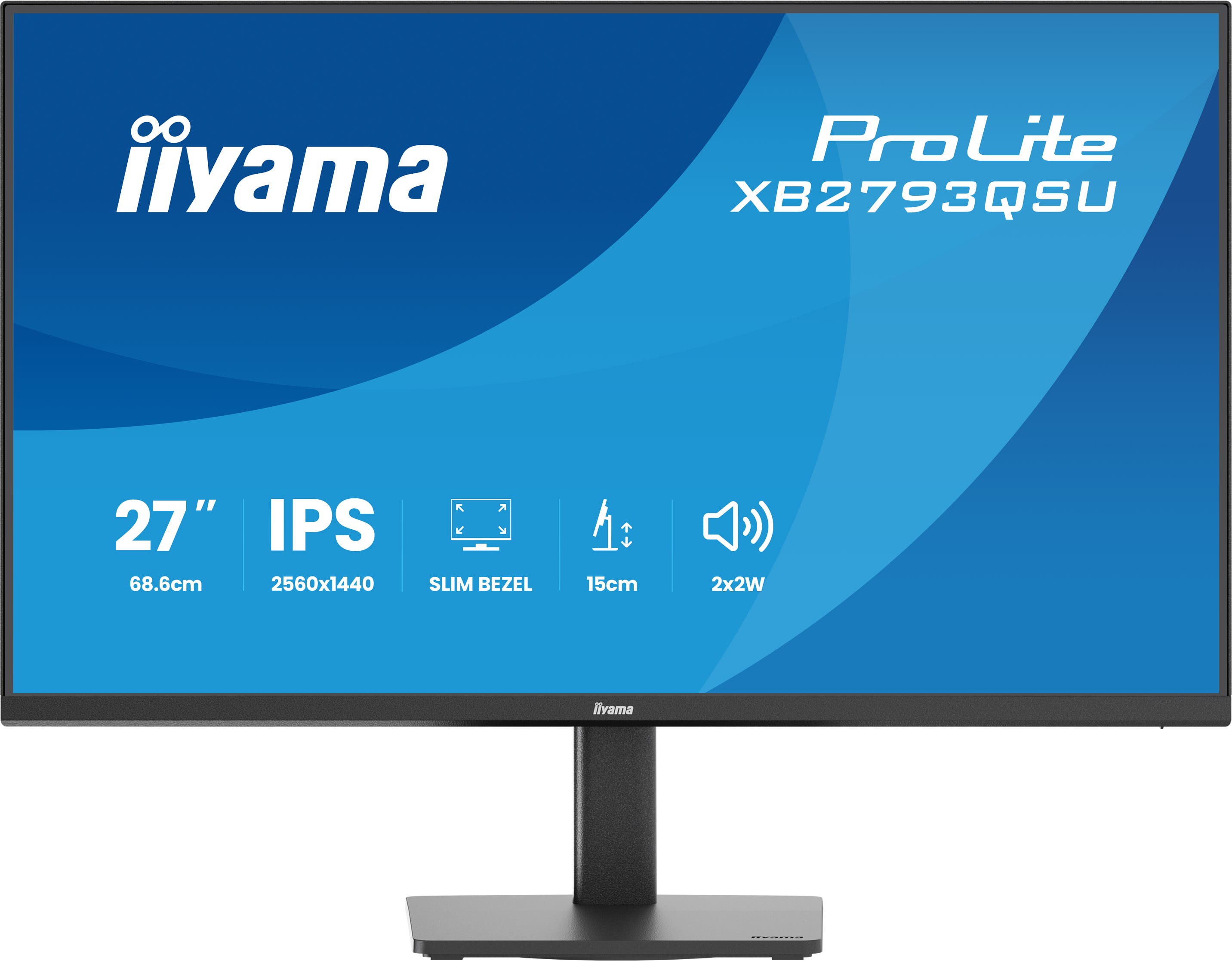 Iiyama ProLite XB2793QSU-B1 | 27" QHD IPS Monitor mit USB-Hub