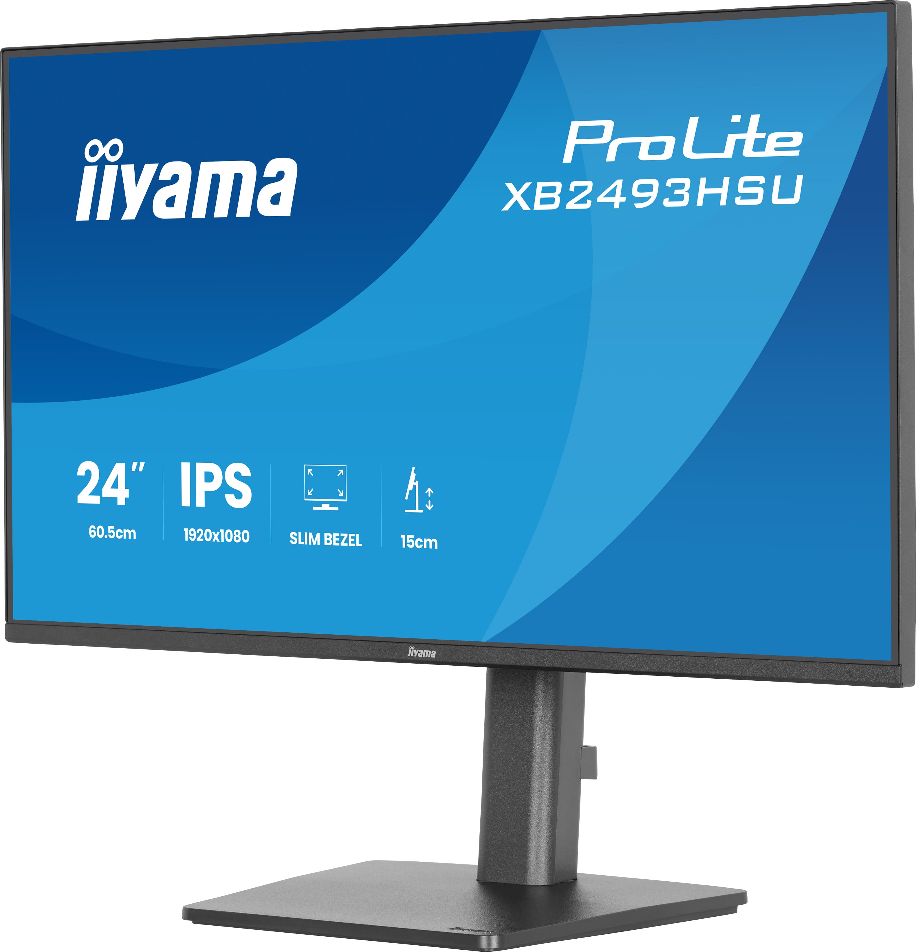 iiyama ProLite XB2493HSU-B1 | 24" Full HD IPS Monitor 120Hz – Ergonomisch für moderne Arbeitsplätze