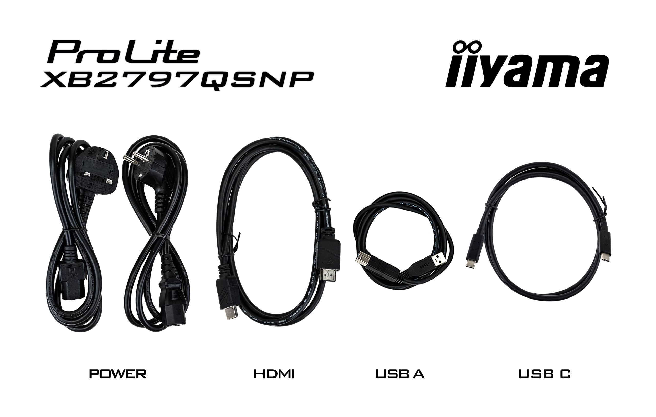 Iiyama ProLite XB2797QSNP-B1 | 27" QHD Business Monitor mit USB-C Docking, KVM Switch & Full Connectivity