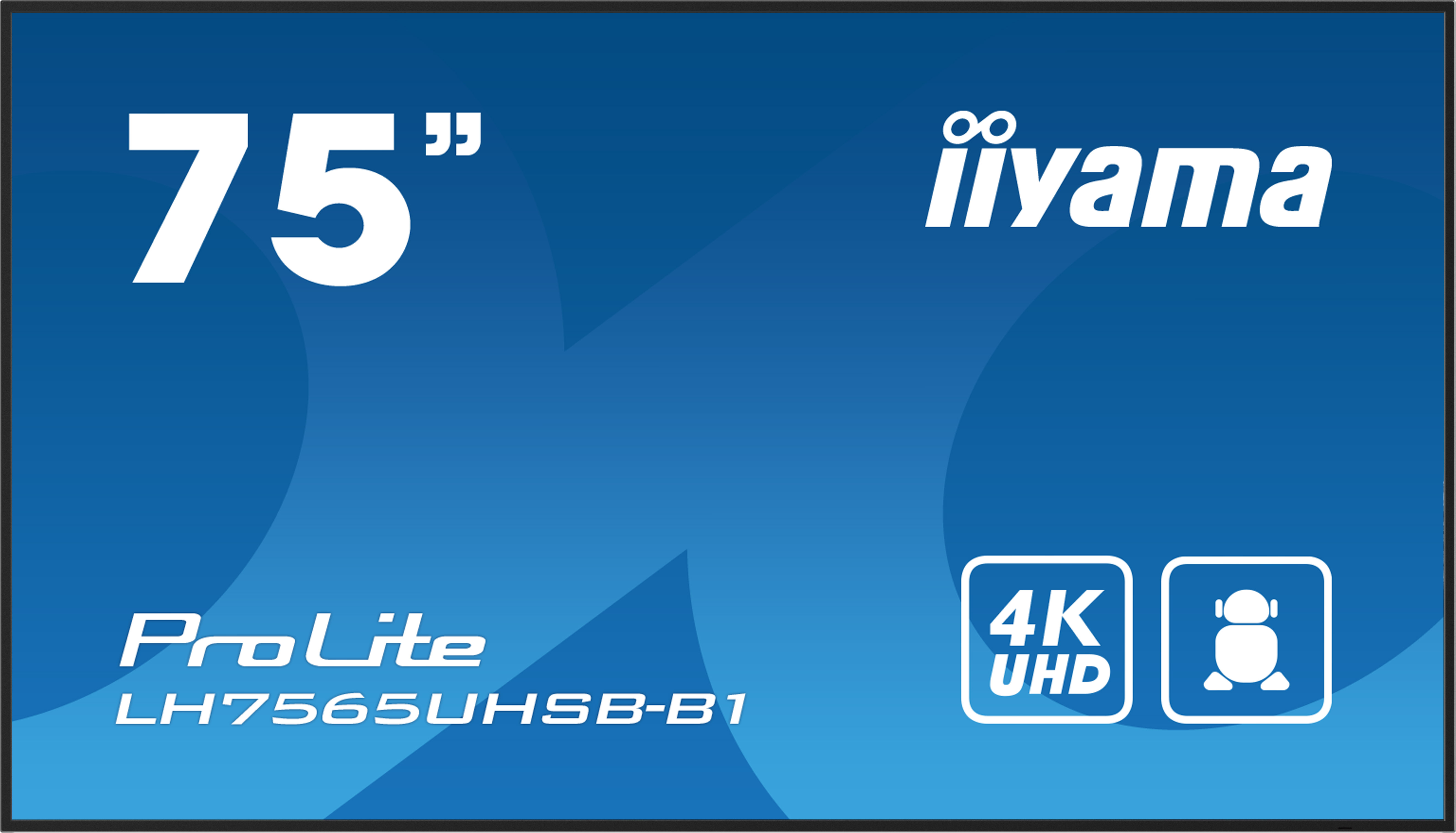Iiyama ProLite LH7565UHSB-B1 | 75" Ultrahelles Digital Signage Display mit 4K, Android & 24/7 Dauerbetrieb