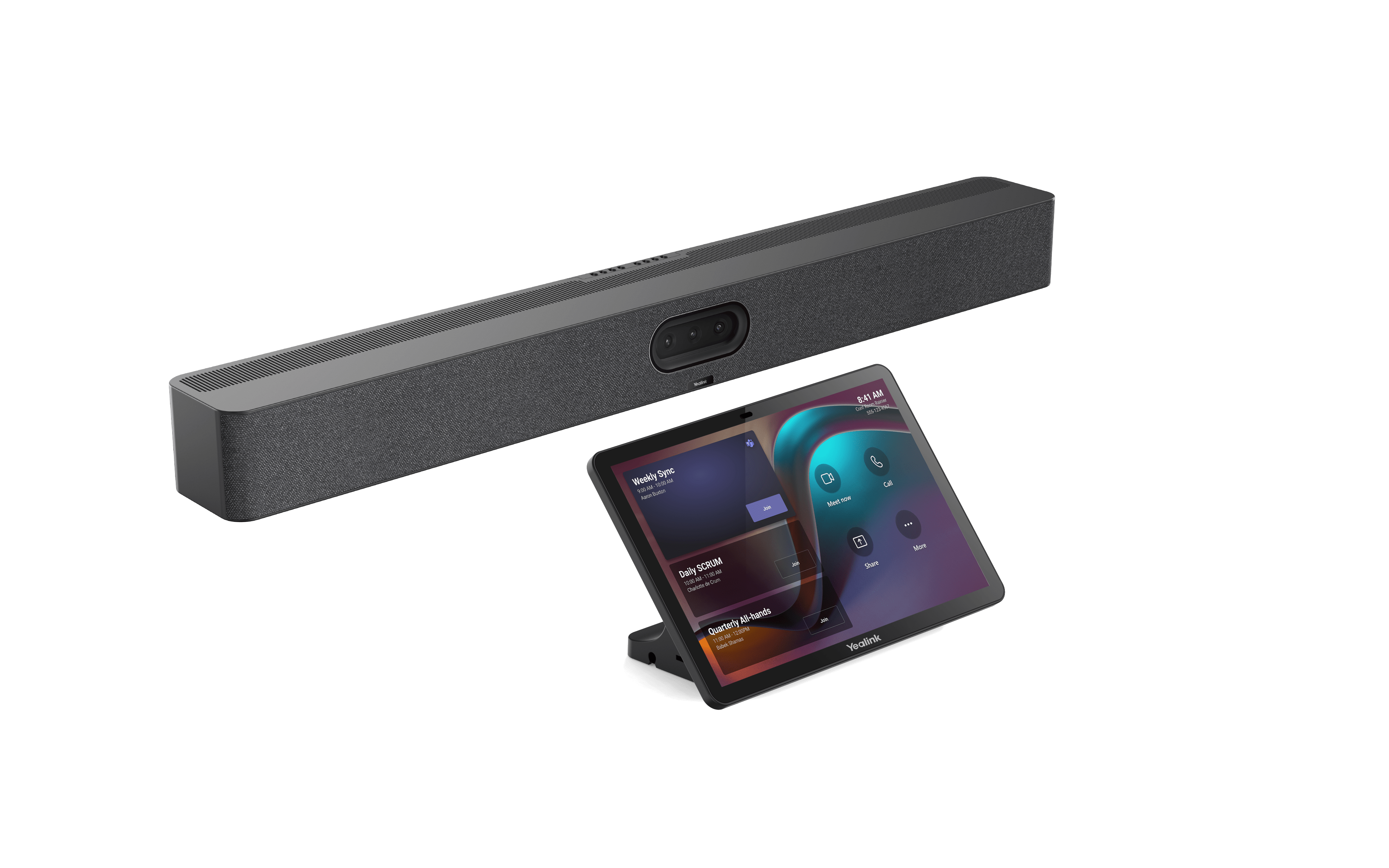 Yealink Meetingbar A50-031 | 4K Videobar für große Räume, inklusive CTP25 Touchkonsole