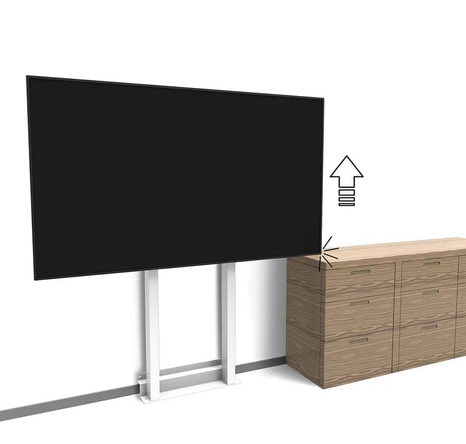 Neomounts WL55-875WH1 | 55" - 110" | motorisierte Wandhalterung | weiß